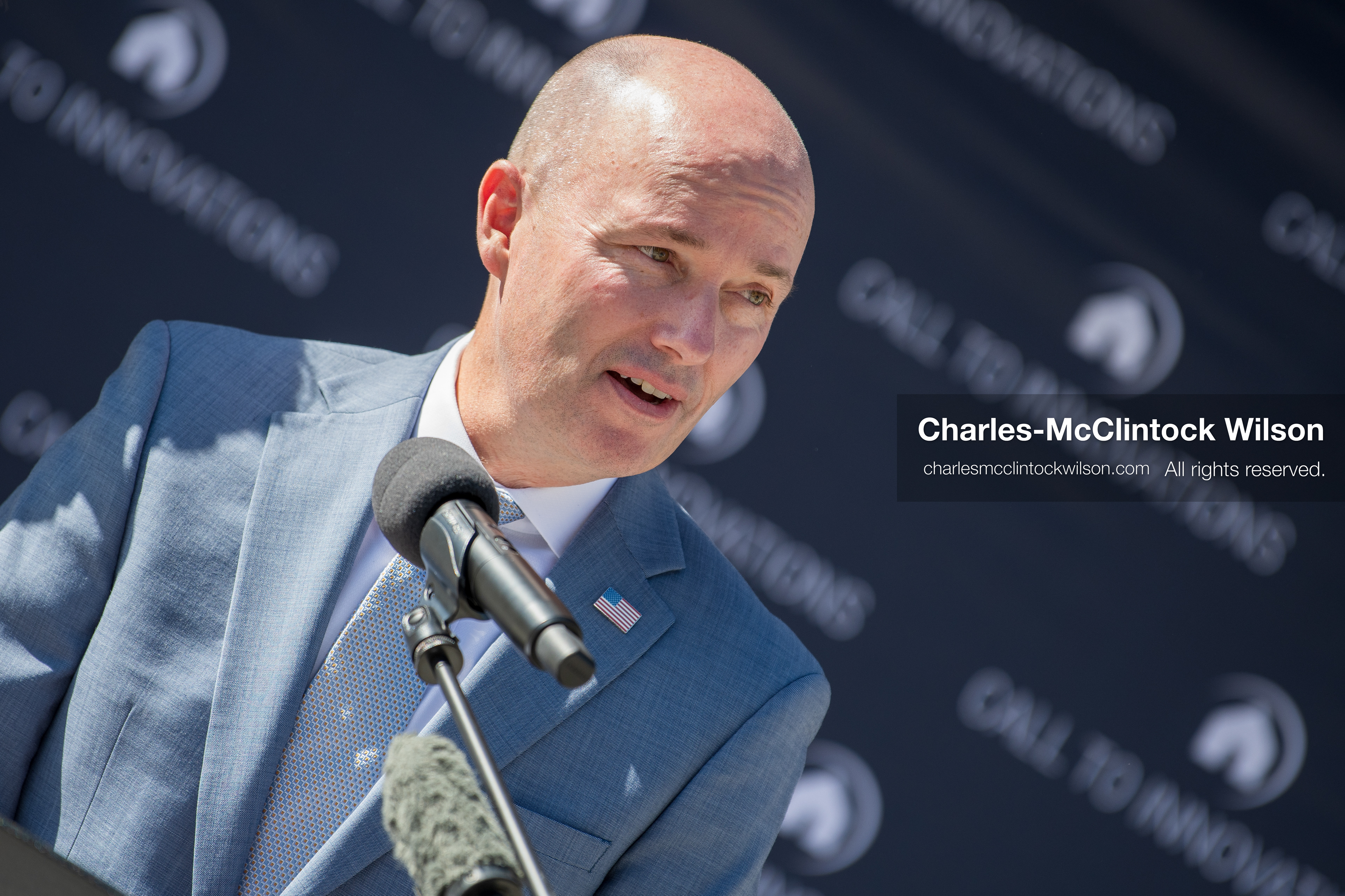 May 28, 2026, Lehi, Utah, USA: Utah Governor SPENCER COX speaks during the opening of Innovation Park at Holbrook Farms and the Lehi Rippy Literacy Center on May 28, 2026, in Lehi, Utah. (Credit Image: © Charles‑McClintock Wilson/ZUMA Press Wire)