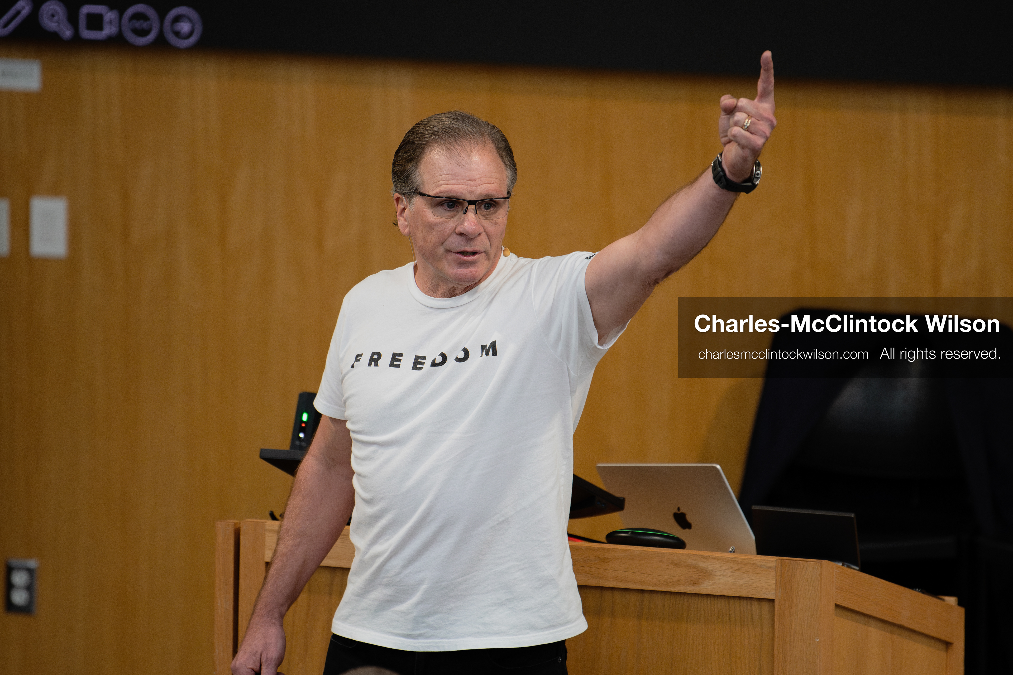 March 26, 2026, Orem, Utah, USA: US author, Christian apologist, and founder of http://CrossExamined.org Frank Turek speaks during a stop on his “Change My Mind” College Tour at Utah Valley University in Orem, Utah. The event, hosted by Ratio Christi, included discussions on faith, philosophy, and the problem of evil. (Credit Image: © Charles-McClintock Wilson/ZUMA Press Wire)