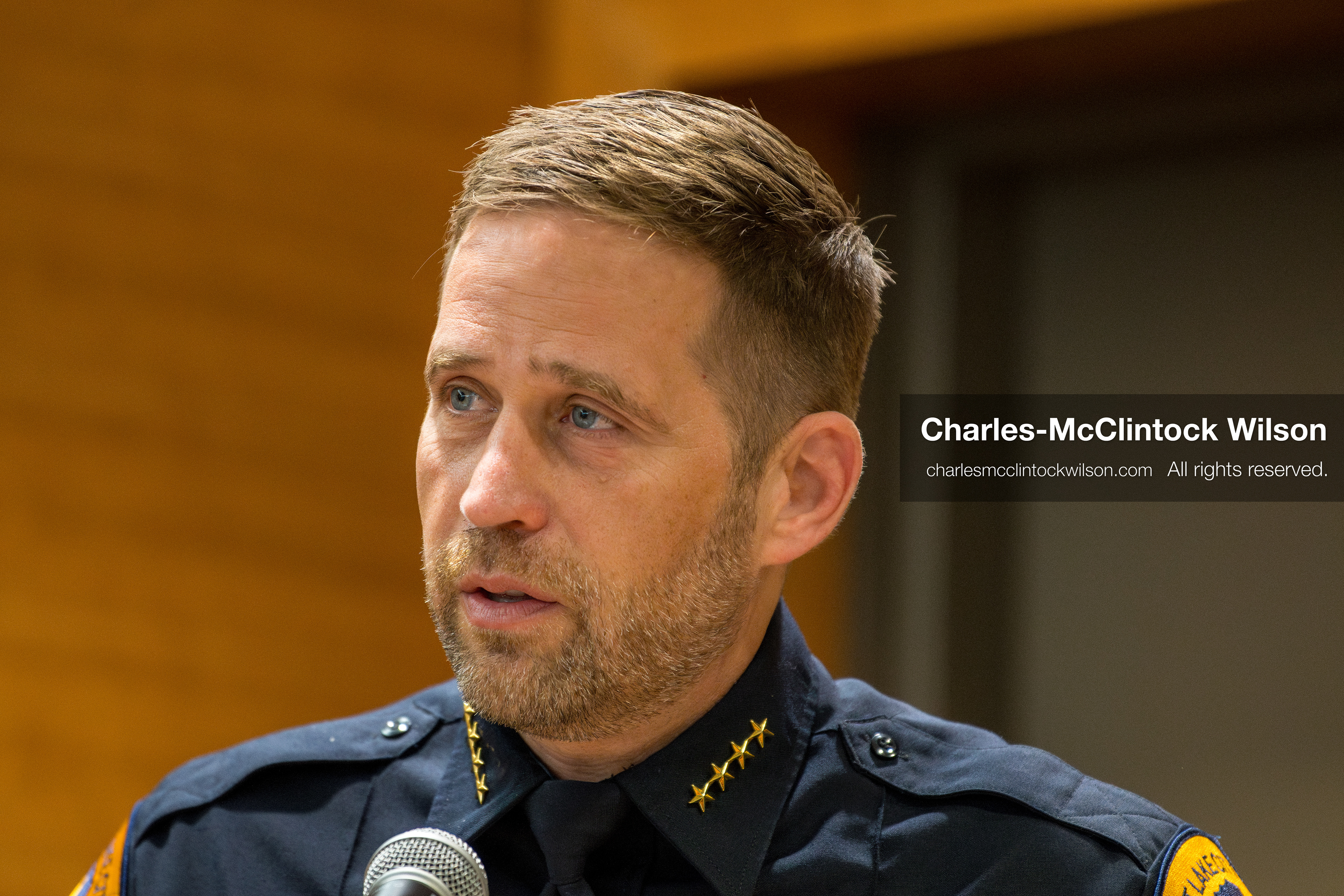 January 8, 2026, Salt Lake City, Utah, USA: Salt Lake City Police Chief BRIAN REDD speaks during a press conference at the Salt Lake City Public Safety Building in Salt Lake City, Utah, on Jan. 8, 2026. Officials provided updates on the investigation into the shooting outside an LDS meetinghouse on Redwood Road the previous night, where 38 year old Sione Vatuvei and 46 year old Vaea Tulikihihifo were killed and six others were wounded during a memorial service. Police said they have solid leads and are reviewing surveillance video and license plate reader data. (Credit Image: © Charles-McClintock Wilson/ZUMA Press Wire)