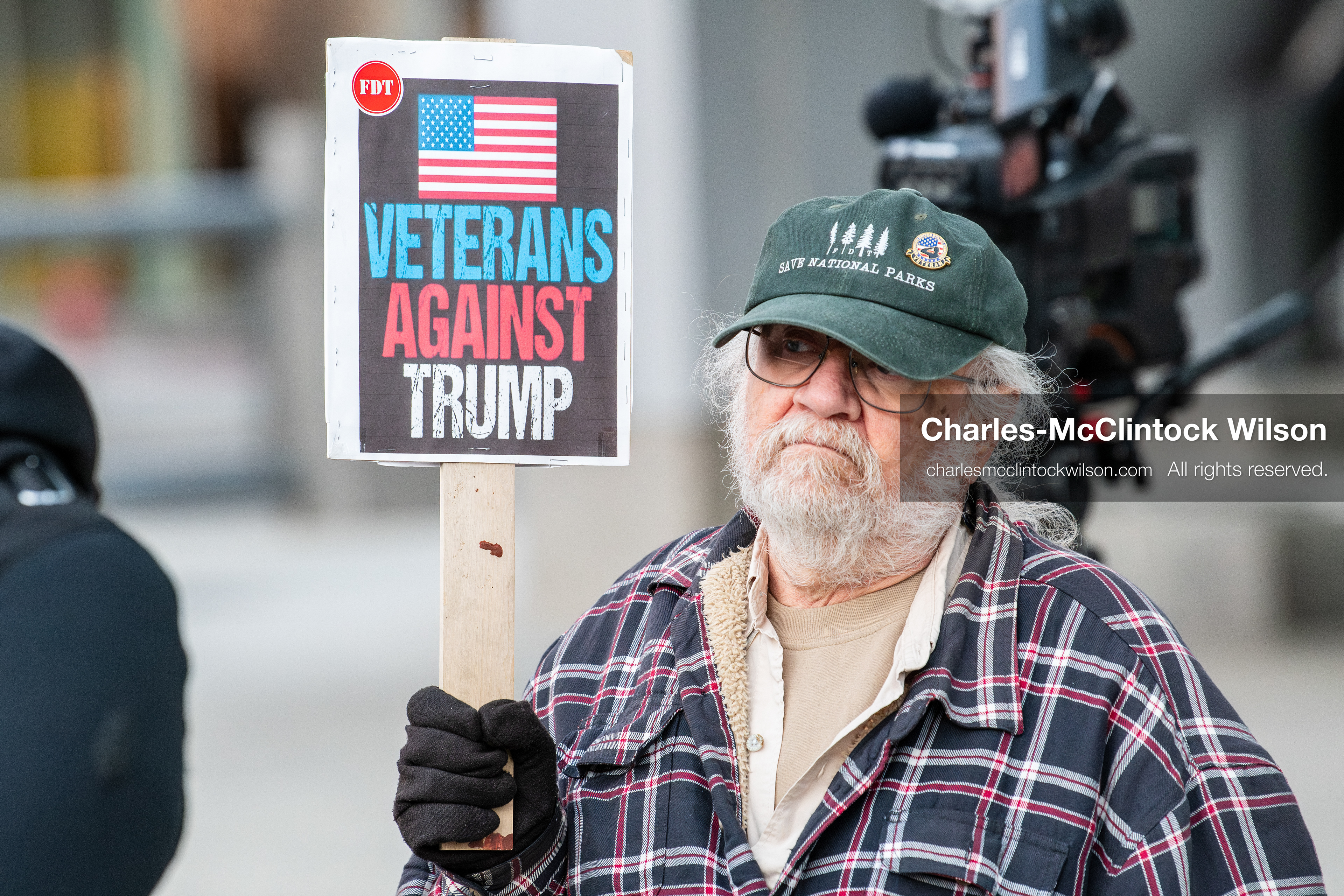 January 5, 2026, Salt Lake City, Utah, USA: A demonstrator holds a sign during a protest outside the Wallace Federal Building in Salt Lake City, Utah. The rally, organized by Salt Lake Indivisible, called for congressional limits on presidential war powers following recent US military actions in Venezuela involving the government of Nicolas Maduro. (Credit Image: (c) Charles‑McClintock Wilson/ZUMA Press Wire)