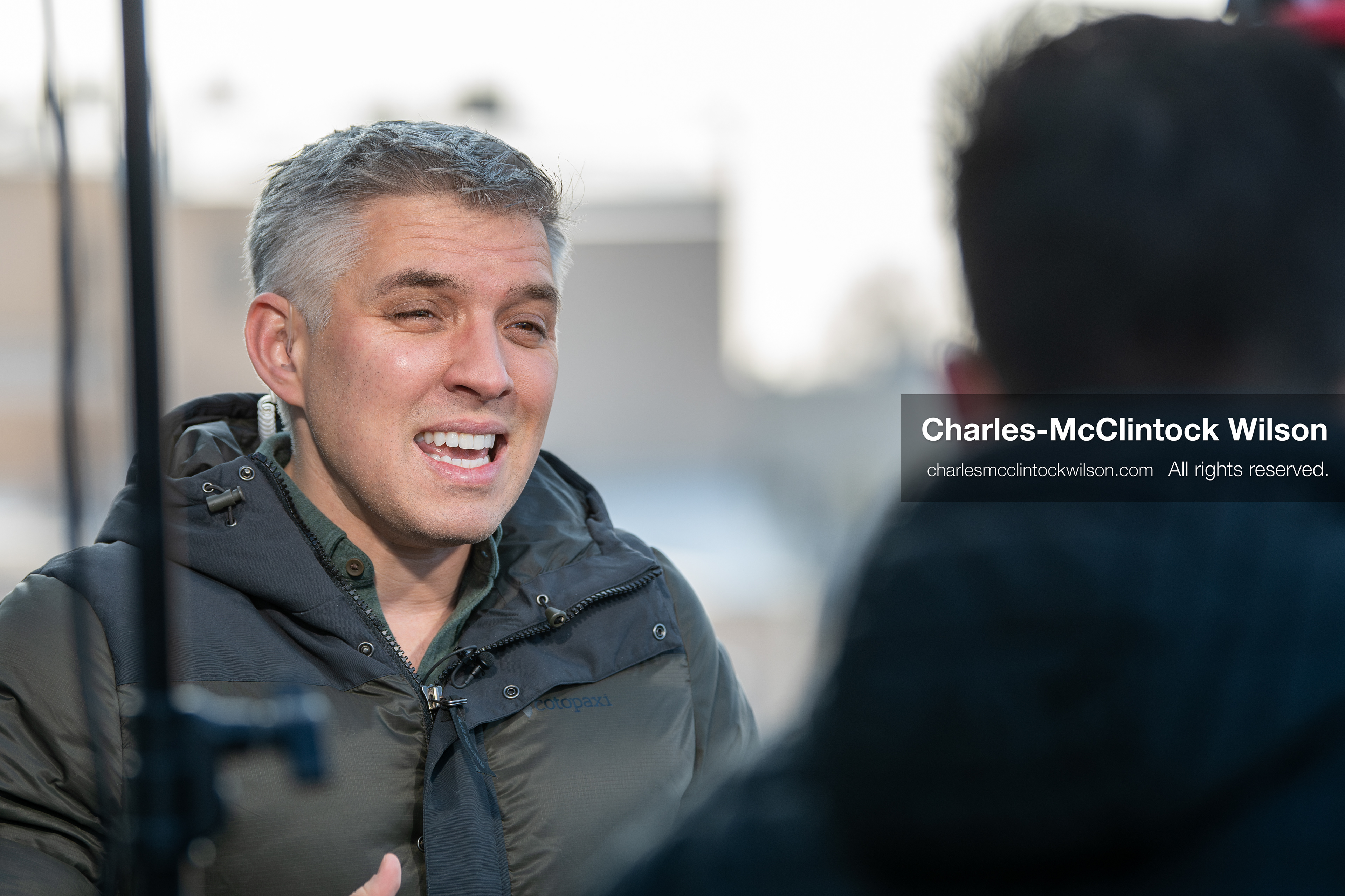 January 16, 2026, Provo, Utah, USA: Journalist BRIAN ENTIN, Senior National Correspondent for NewsNation, reports from outside the Fourth Judicial District Courthouse in Provo, Utah, during the January 16, 2026, court hearing for Tyler Robinson. Robinson is the alleged killer of US conservative figure Charlie Kirk, who was fatally shot during an event at Utah Valley University. (Credit Image: © Charles-McClintock Wilson/ZUMA Press Wire)