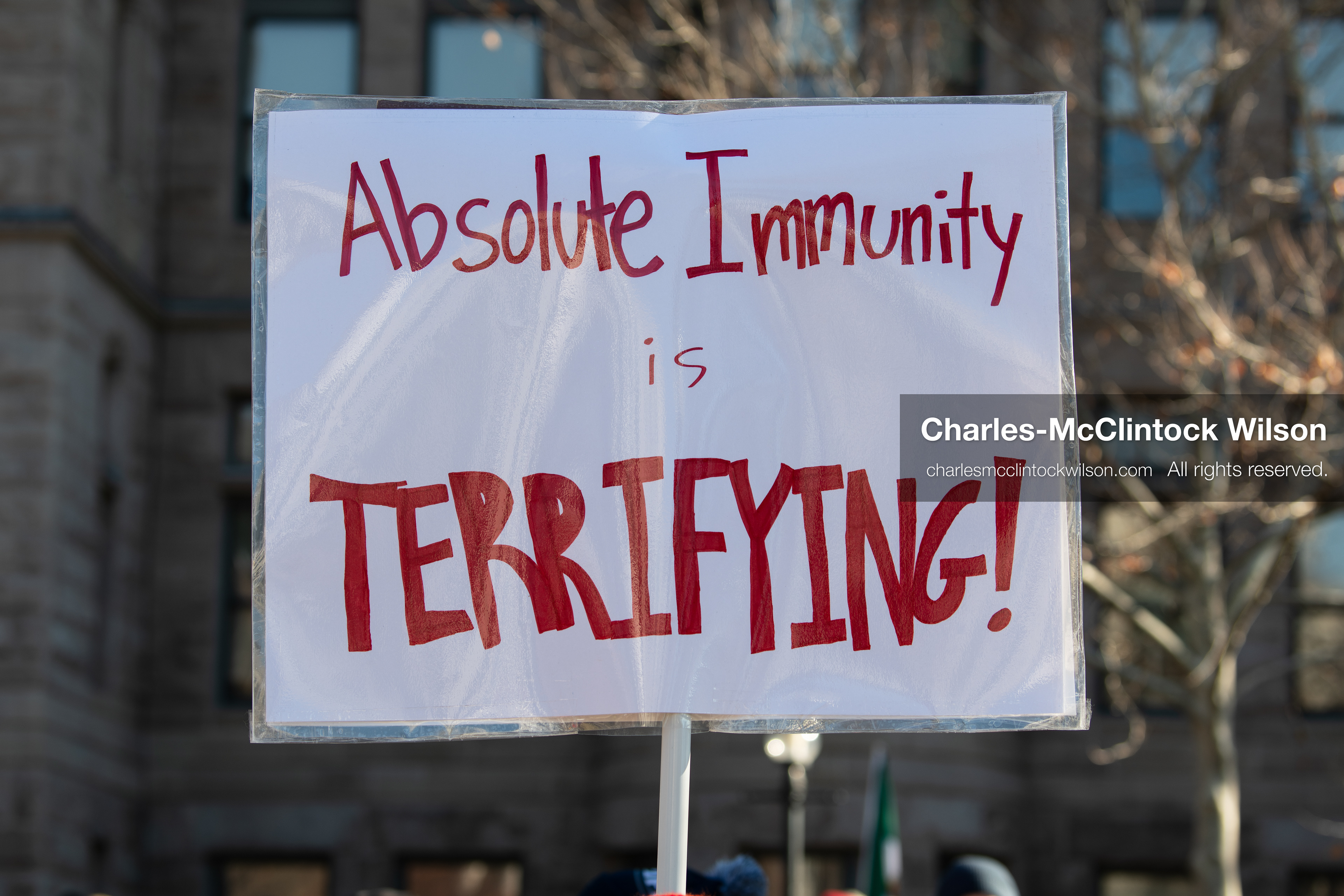January 10, 2026, Salt Lake City, Utah, USA: A protester holds a sign during the ICE Out for Good protest in Salt Lake City, Utah, on January 10, 2026, a demonstration against ICE and calling for justice for Renee Nicole Good. (Credit Image: © Charles-McClintock Wilson/ZUMA Press Wire)