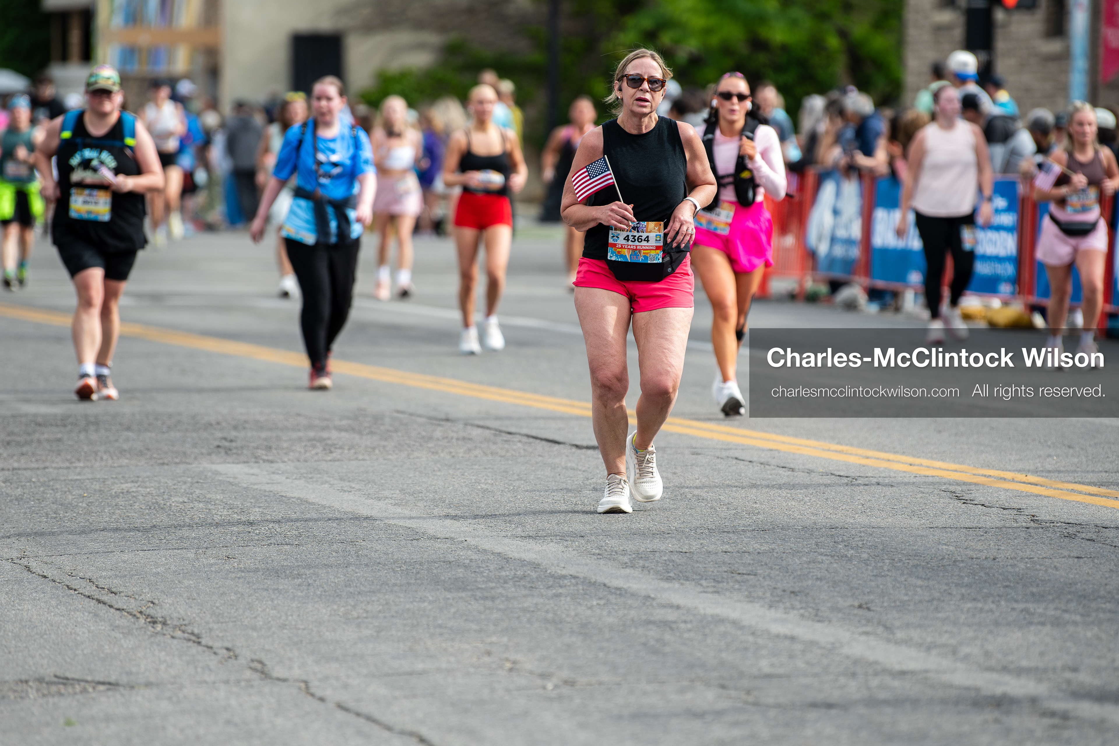 May 16, 2026, Ogden, Utah, USA: Runners make their way along the course during the 25th Annual America First Ogden Marathon in Ogden, Utah, on Saturday, May 16, 2026. The event drew thousands of participants and spectators for the milestone 25th running of the marathon. (Credit Image: © Charles-McClintock Wilson/ZUMA Press Wire)