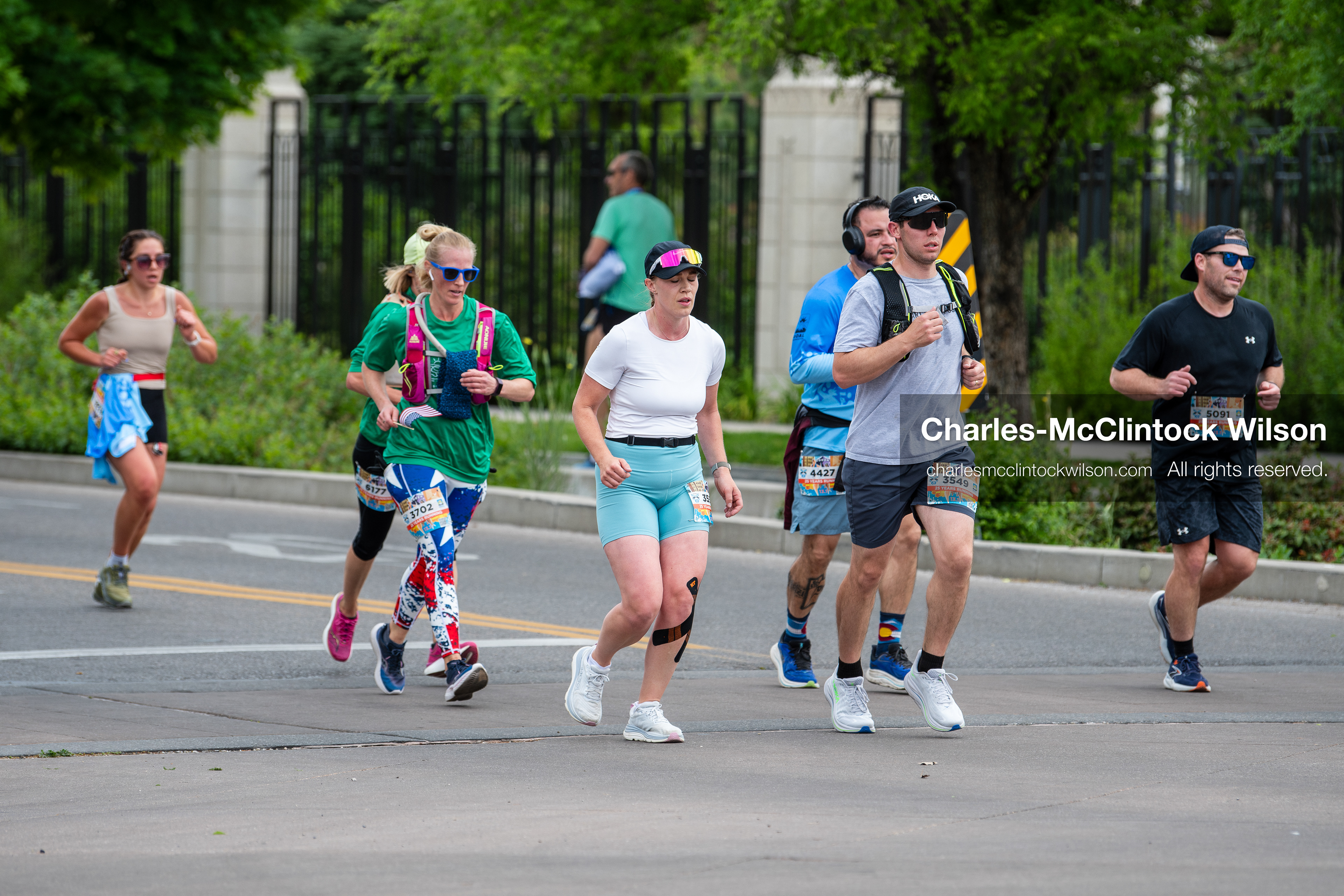 May 16, 2026, Ogden, Utah, USA: Runners make their way along the course during the 25th Annual America First Ogden Marathon in Ogden, Utah, on Saturday, May 16, 2026. The event drew thousands of participants and spectators for the milestone 25th running of the marathon. (Credit Image: © Charles-McClintock Wilson/ZUMA Press Wire)