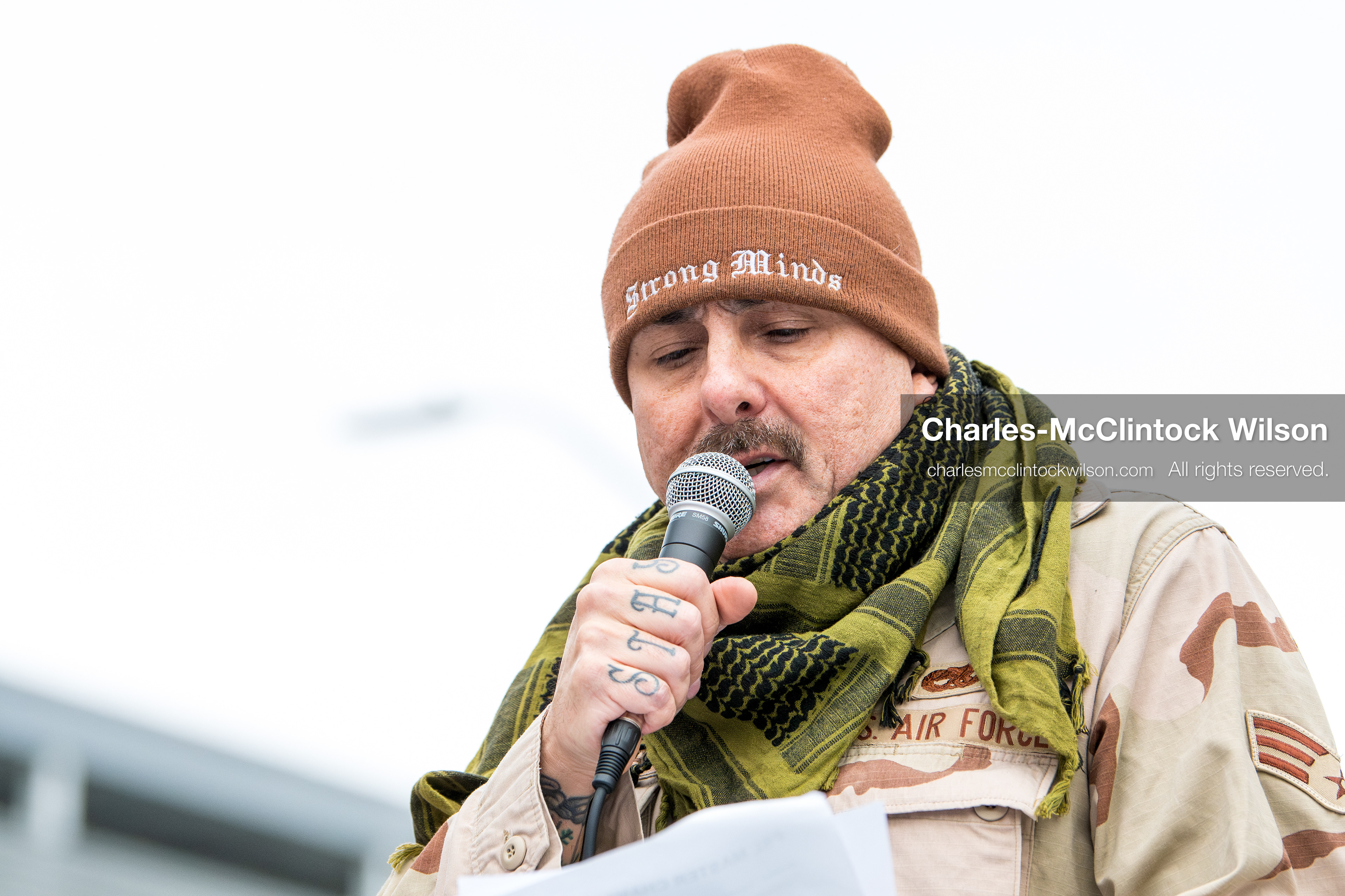 January 3, 2026, Salt Lake City, Utah, USA: A speaker addresses demonstrators during a protest against US military action in Venezuela outside the Wallace Federal Building in Salt Lake City, Utah. The protest was part of a nationwide mobilization opposing airstrikes and foreign intervention. (Credit Image: (c) Charles‑McClintock Wilson/ZUMA Press Wire)