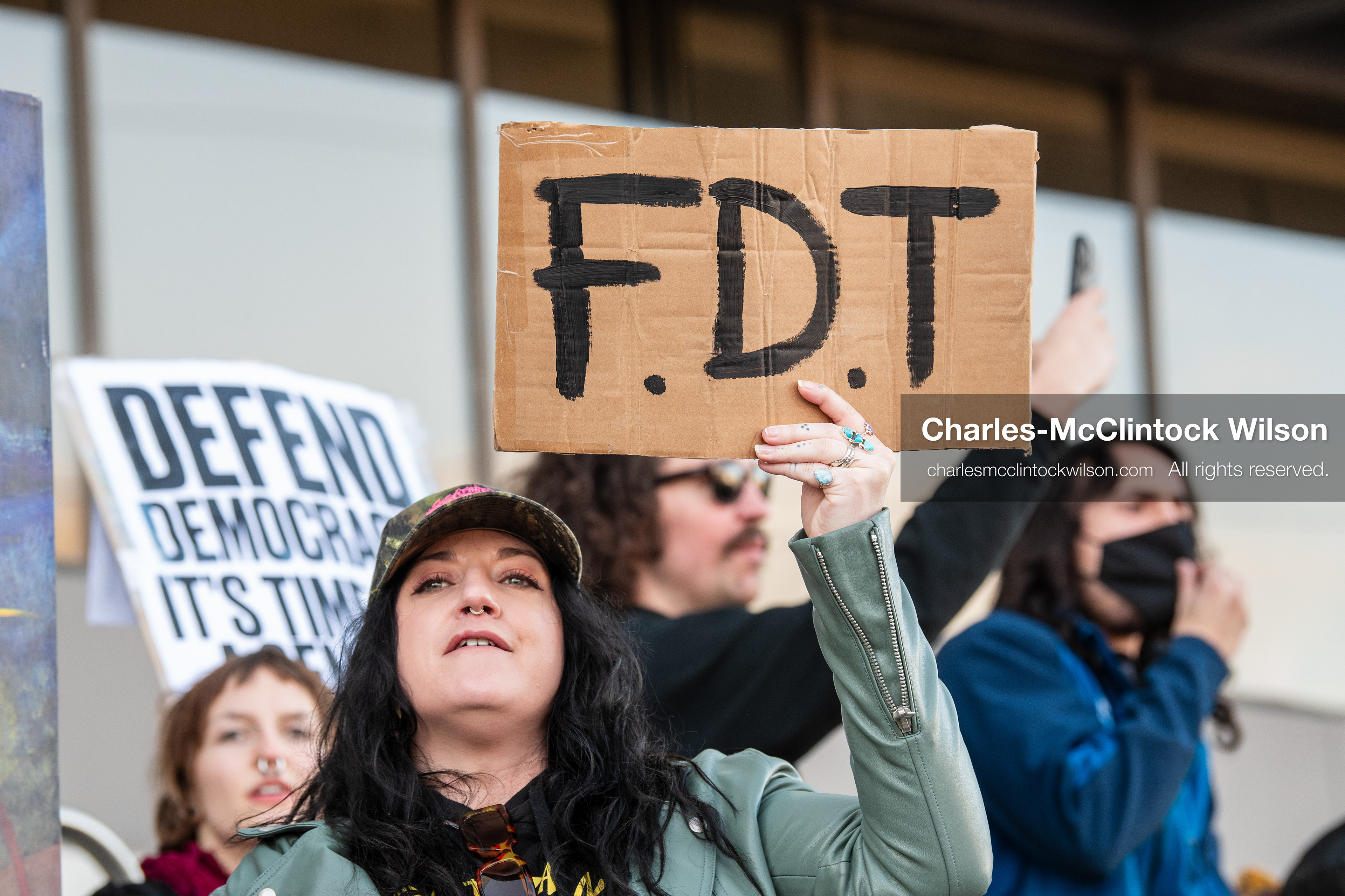 January 30, 2026, Salt Lake City, Utah, USA: Demonstrators march through downtown Salt Lake City during an anti‑ICE protest, part of a nationwide response to immigration enforcement policies. (Credit Image: © Charles‑McClintock Wilson/ZUMA Press Wire)