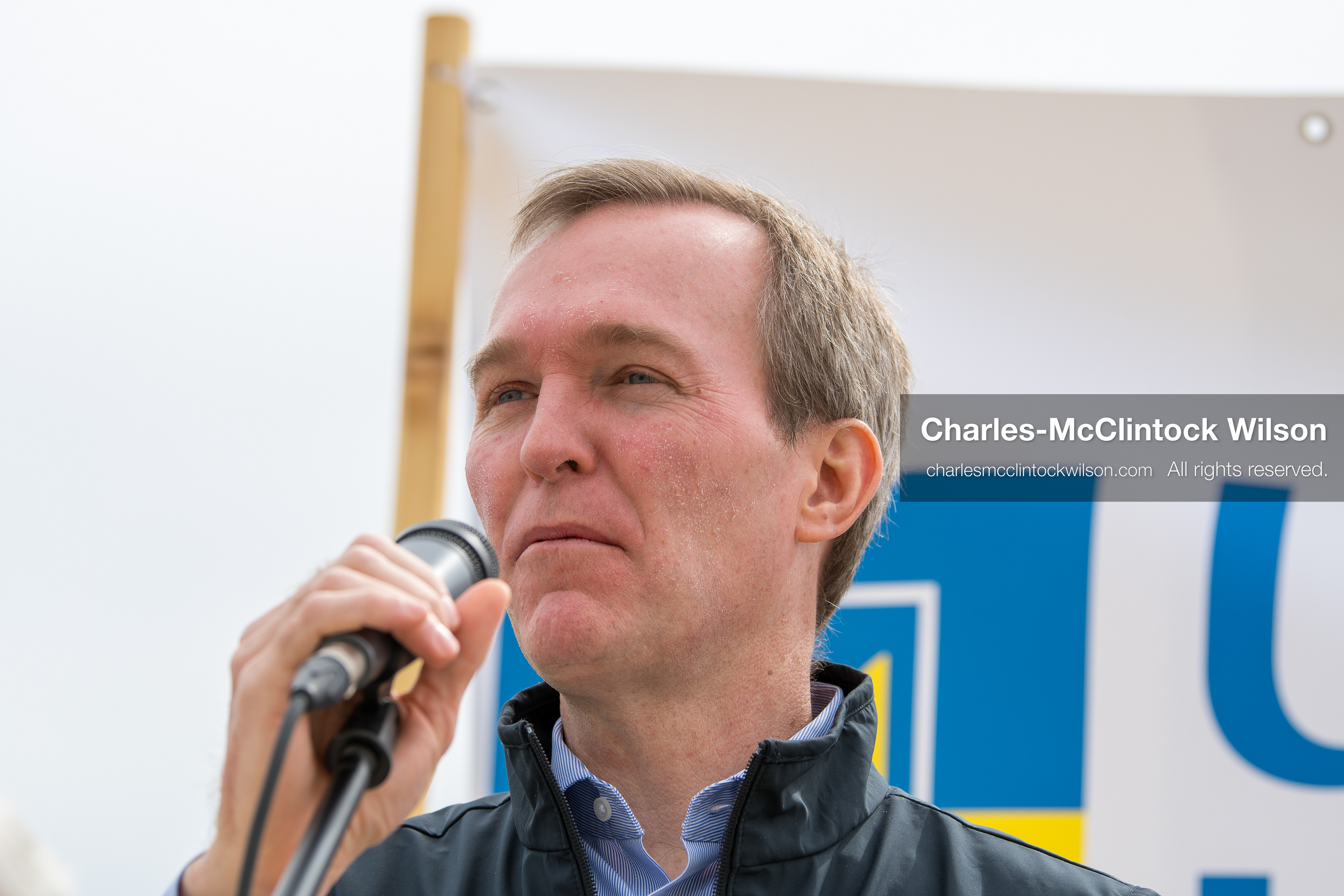  February 28, 2026, Salt Lake City, Utah, USA: Former U.S. Rep BEN MCADAMS, a Democrat from Utah and a 2026 congressional candidate, speaks during the Stand With Ukraine rally at the Utah State Capitol. The event marked the four year anniversary of the full scale Russian invasion of Ukraine and drew community members showing support for Ukrainians and local humanitarian efforts. (Credit Image: © Charles McClintock Wilson/ZUMA Press Wire)