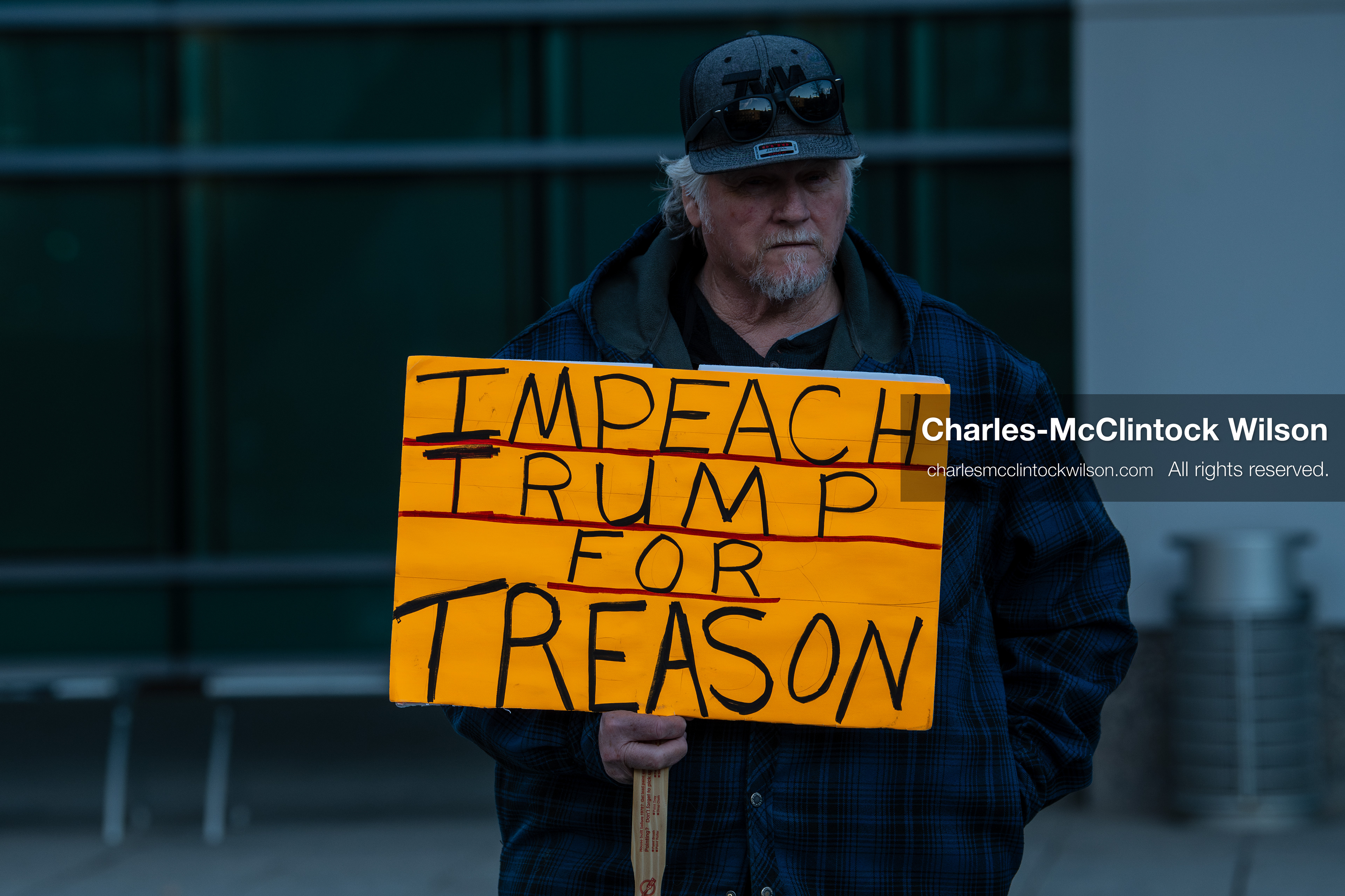 January 5, 2026, Salt Lake City, Utah, USA: A demonstrator holds a sign during a protest outside the Wallace Federal Building in Salt Lake City, Utah. The rally, organized by Salt Lake Indivisible, called for congressional limits on presidential war powers following recent US military actions in Venezuela involving the government of Nicolas Maduro. (Credit Image: (c) Charles‑McClintock Wilson/ZUMA Press Wire)