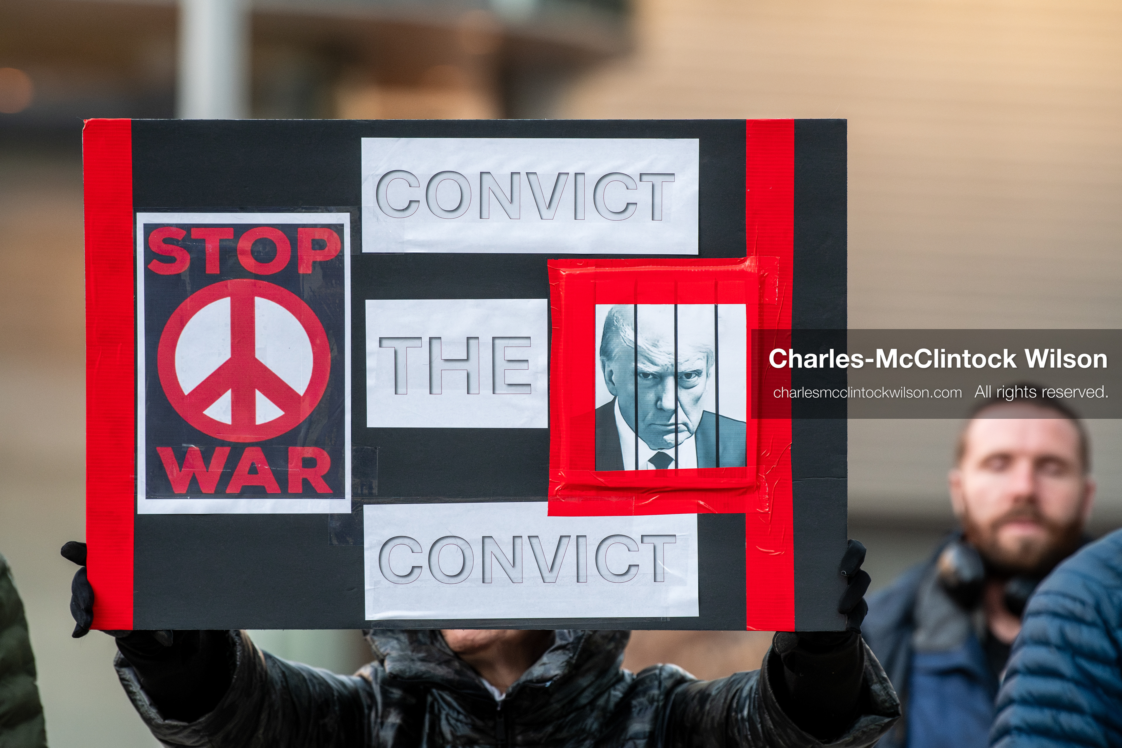 January 5, 2026, Salt Lake City, Utah, USA: A demonstrator holds a sign during a protest outside the Wallace Federal Building in Salt Lake City, Utah. The rally, organized by Salt Lake Indivisible, called for congressional limits on presidential war powers following recent US military actions in Venezuela involving the government of Nicolas Maduro. (Credit Image: (c) Charles‑McClintock Wilson/ZUMA Press Wire)