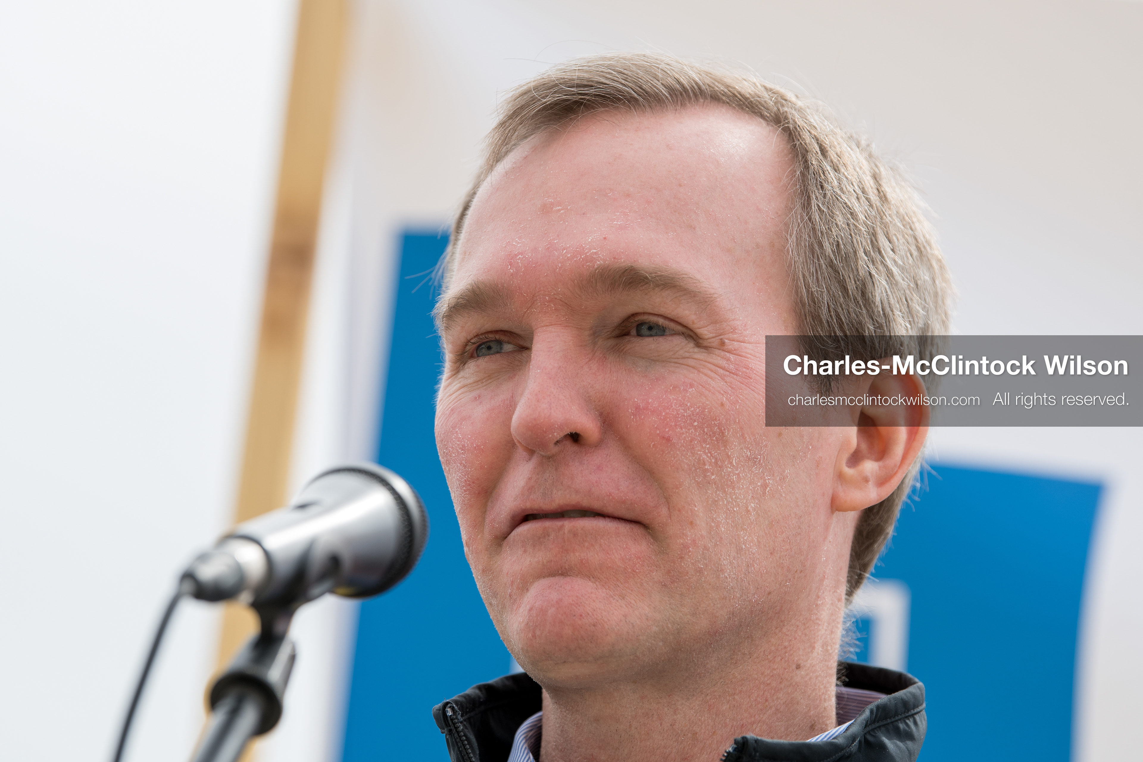  February 28, 2026, Salt Lake City, Utah, USA: Former U.S. Rep BEN MCADAMS, a Democrat from Utah and a 2026 congressional candidate, speaks during the Stand With Ukraine rally at the Utah State Capitol. The event marked the four year anniversary of the full scale Russian invasion of Ukraine and drew community members showing support for Ukrainians and local humanitarian efforts. (Credit Image: © Charles McClintock Wilson/ZUMA Press Wire)