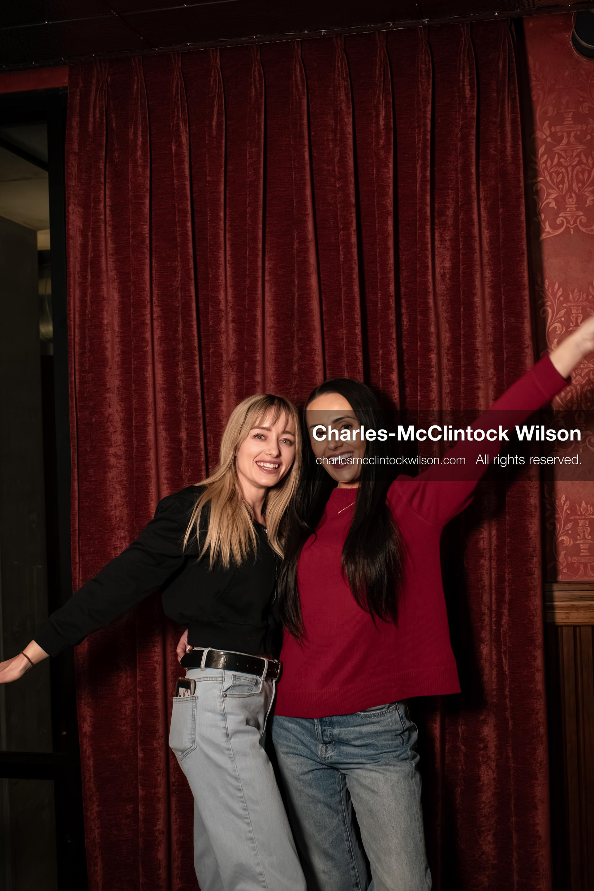  November 22, 2025 – Salt Lake City, Utah, USA: Billie Webb and Brandi Siciliani pose for a photo following the recording of an episode of The Brandi & Billie Show. The independently produced podcast is known for its long-form commentary on politics, culture, and major world events. (Credit Image: © Charles‑McClintock Wilson)