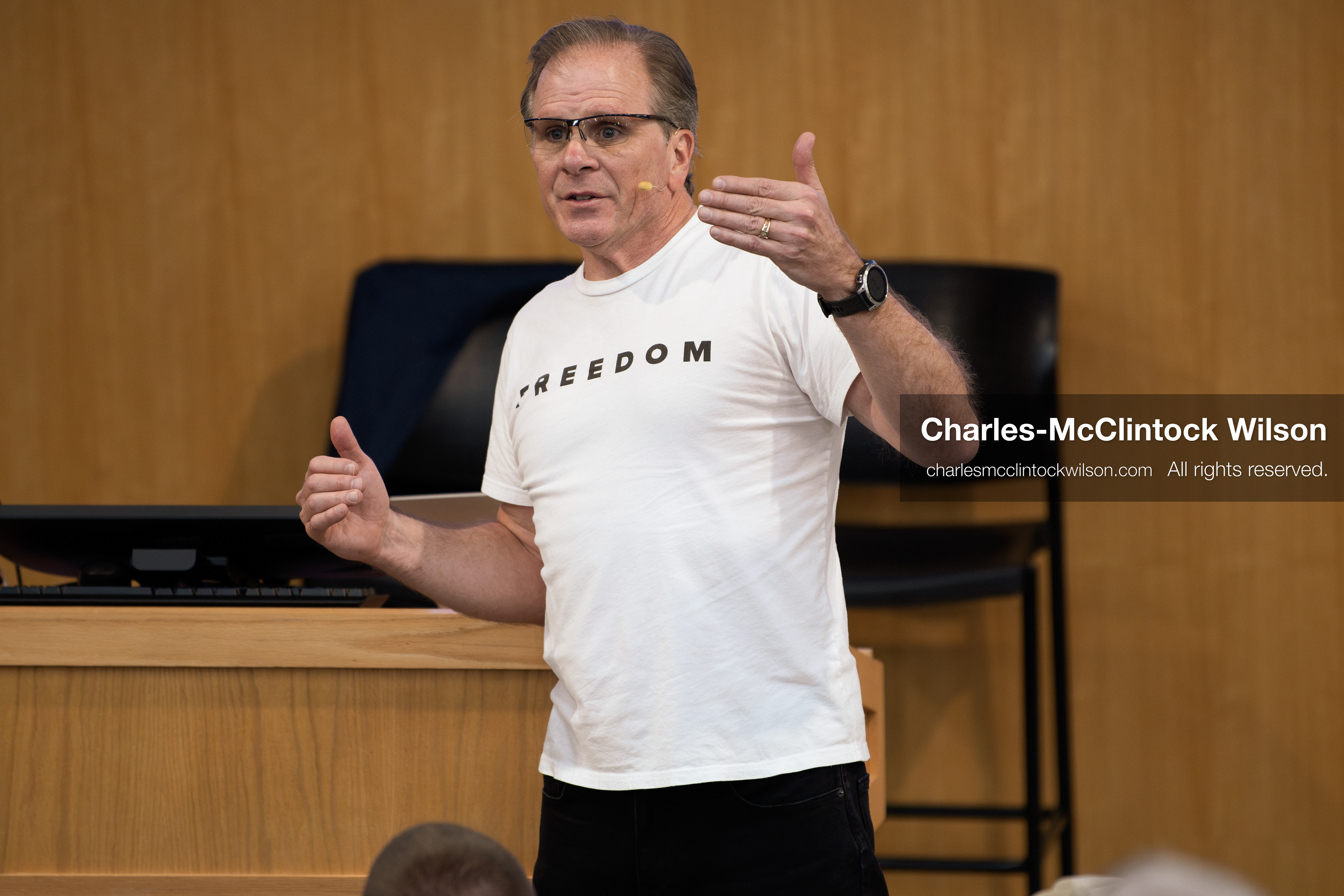March 26, 2026, Orem, Utah, USA: US author, Christian apologist, and founder of http://CrossExamined.org Frank Turek speaks during a stop on his “Change My Mind” College Tour at Utah Valley University in Orem, Utah. The event, hosted by Ratio Christi, included discussions on faith, philosophy, and the problem of evil. (Credit Image: © Charles-McClintock Wilson/ZUMA Press Wire)