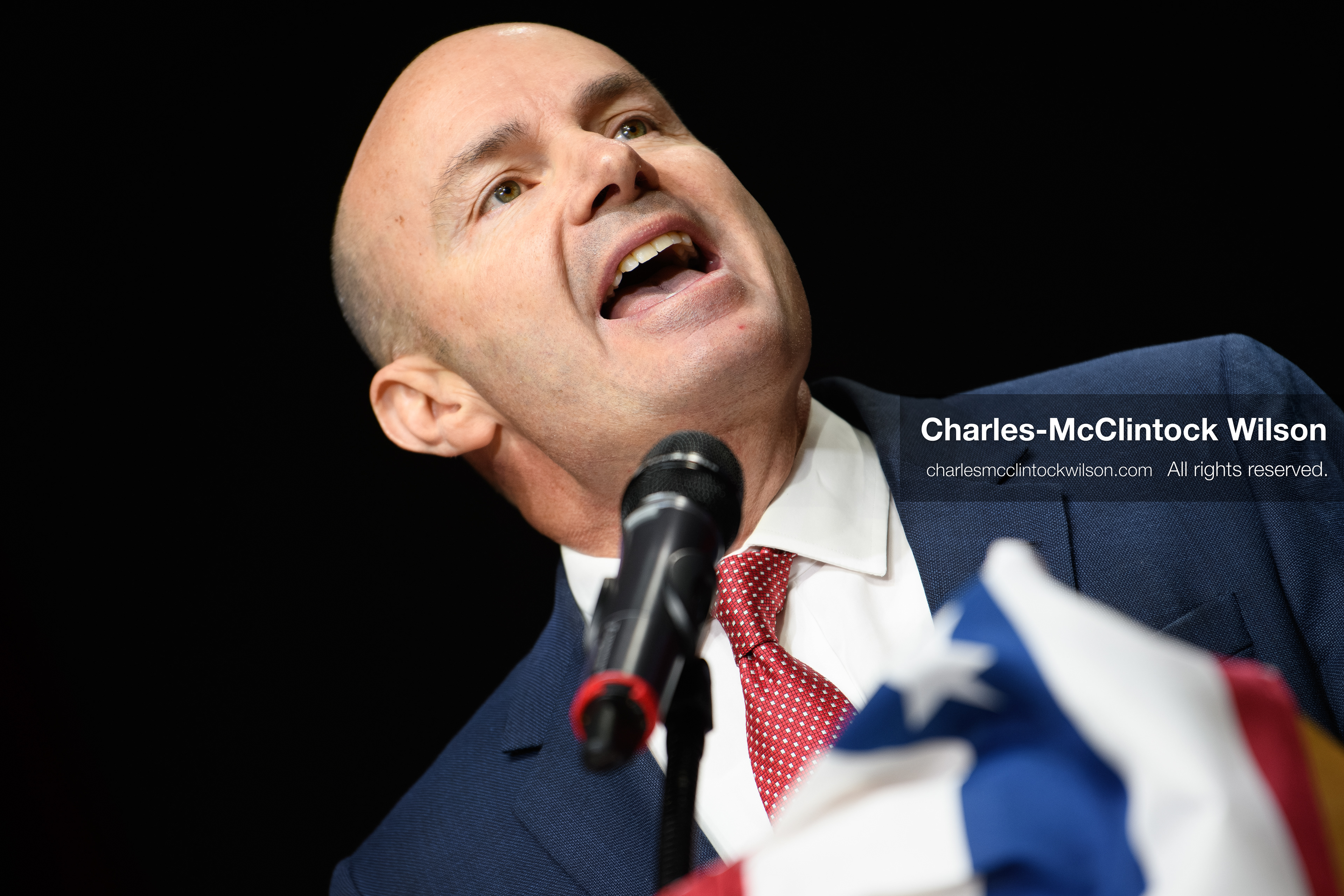 April 25, 2026, Orem, Utah, USA: U.S. Sen. MIKE LEE (R‑UT) speaks during the 2026 Utah Republican State Nominating Convention at the UCCU Center on the campus of Utah Valley University in Orem. (Credit Image: © Charles-McClintock Wilson/ZUMA Press Wire)