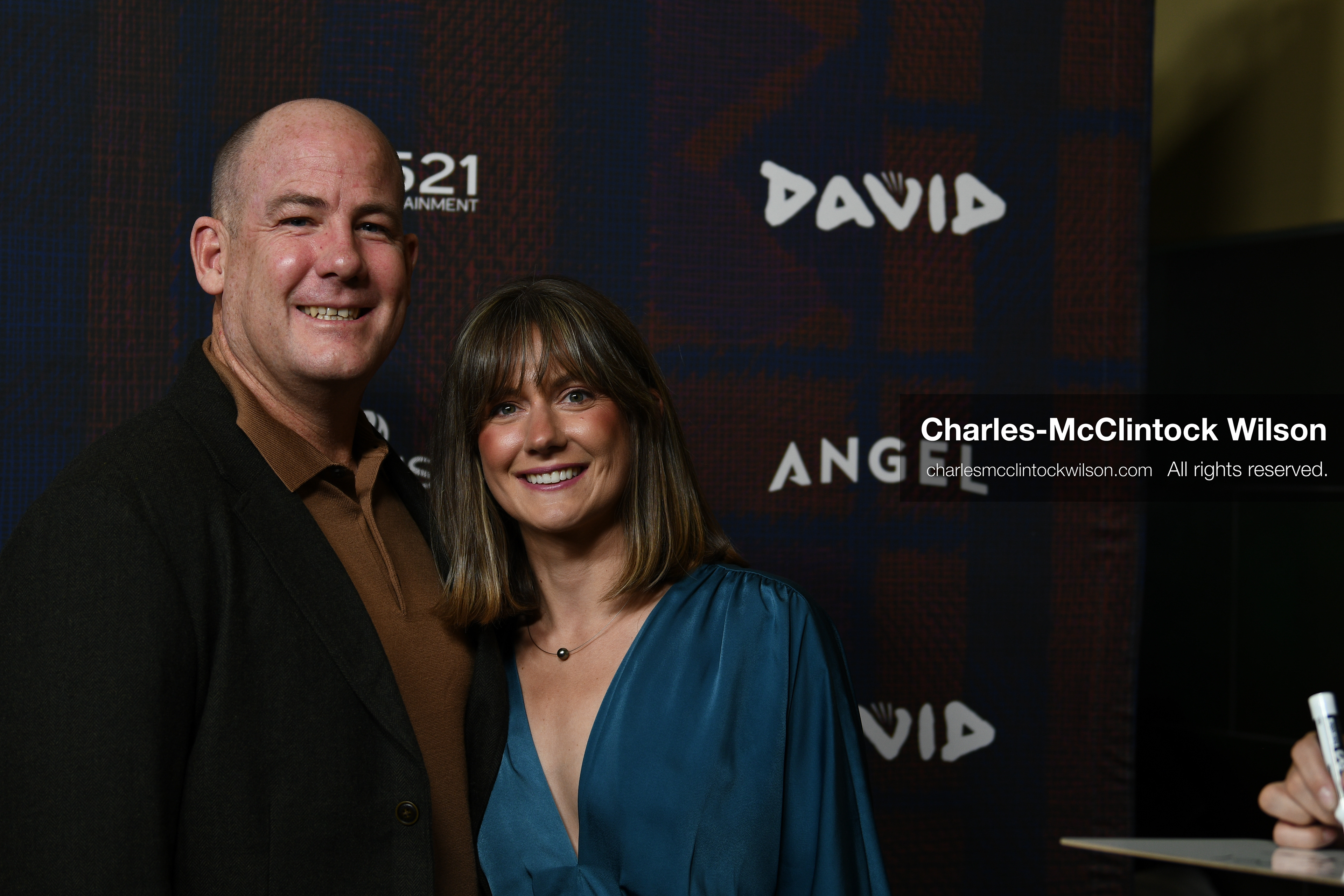 December 8, 2025, Lehi, Utah, USA: MICHAEL JENKINS and JENNIFER JENKINS attend the world premiere of DAVID at Megaplex Theatres Thanksgiving Point in Lehi, Utah, USA. (Credit Image: © Charles-McClintock Wilson/ZUMA Press Wire)