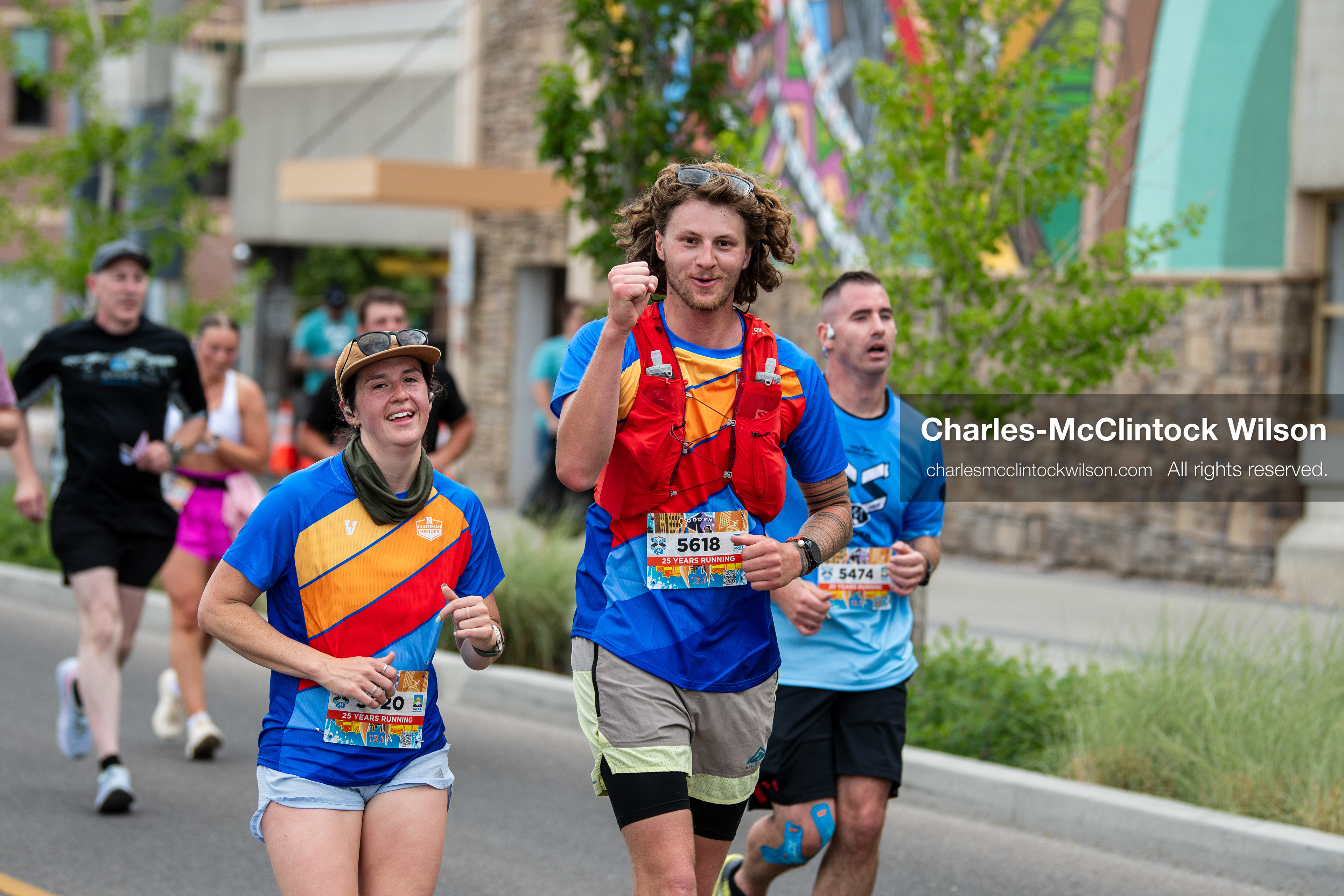 May 16, 2026, Ogden, Utah, USA: Runners make their way along the course during the 25th Annual America First Ogden Marathon in Ogden, Utah, on Saturday, May 16, 2026. The event drew thousands of participants and spectators for the milestone 25th running of the marathon. (Credit Image: © Charles-McClintock Wilson/ZUMA Press Wire)