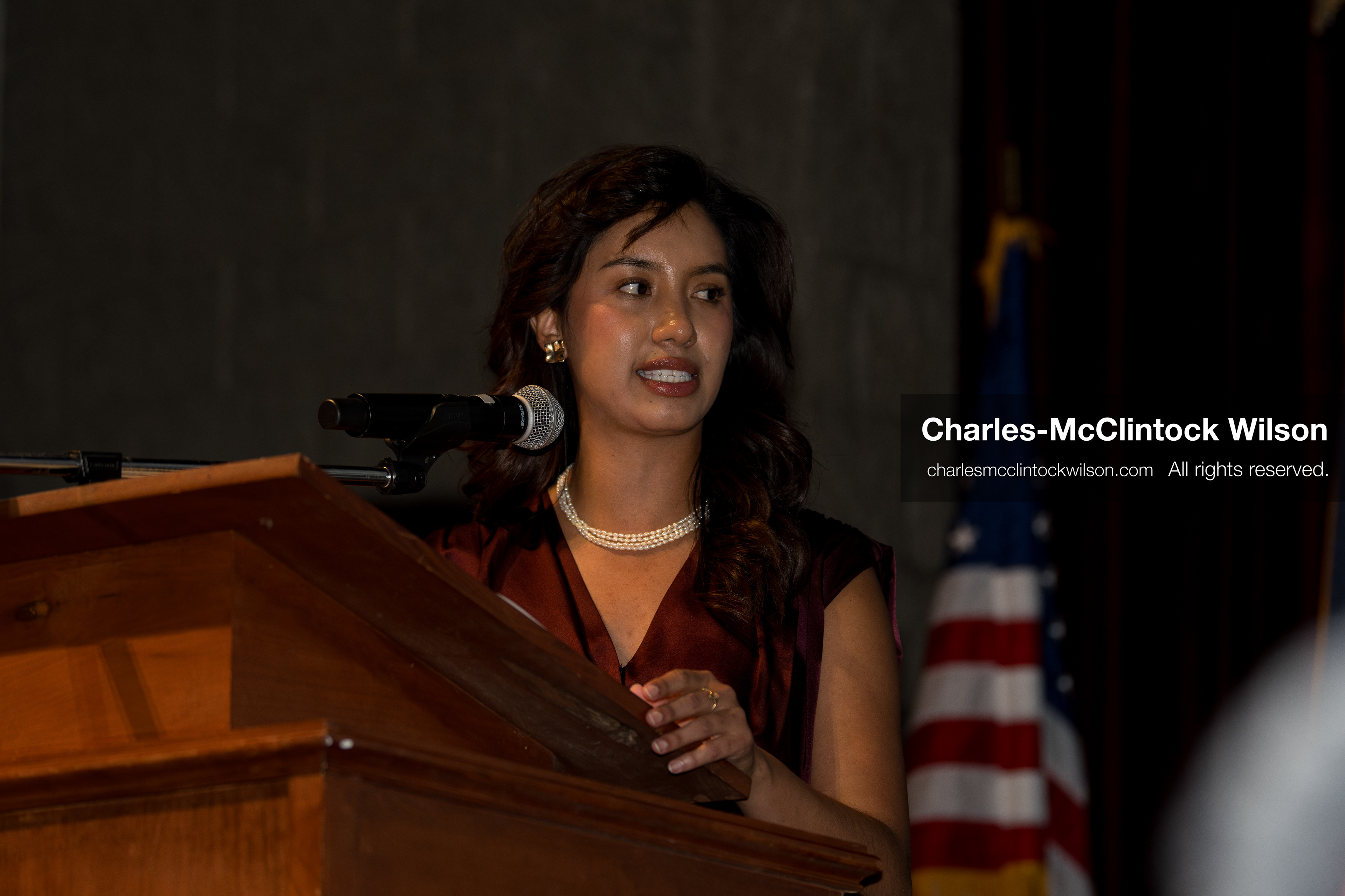 April 25, 2026, Sandy, Utah, USA: EVA LOPEZ CHAVEZ, a Salt Lake City Council member and a candidate for the Democratic nomination in Utah's 1st Congressional District, speaks during the 2026 Utah Democratic Convention at Jordan High School in Sandy. (Credit Image: © Charles-McClintock Wilson/ZUMA Press Wire)