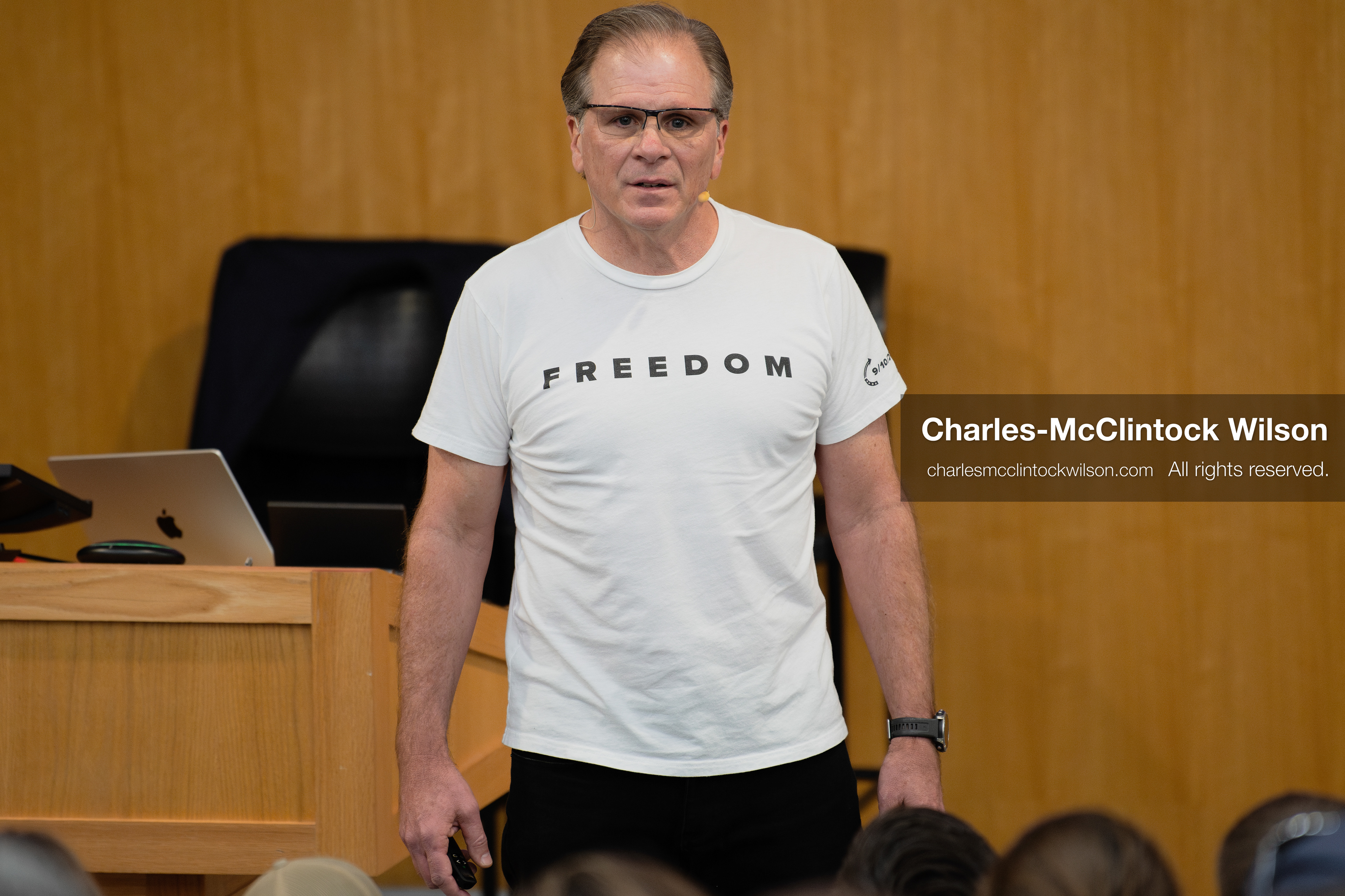 March 26, 2026, Orem, Utah, USA: US author, Christian apologist, and founder of http://CrossExamined.org Frank Turek speaks during a stop on his “Change My Mind” College Tour at Utah Valley University in Orem, Utah. The event, hosted by Ratio Christi, included discussions on faith, philosophy, and the problem of evil. (Credit Image: © Charles-McClintock Wilson/ZUMA Press Wire)