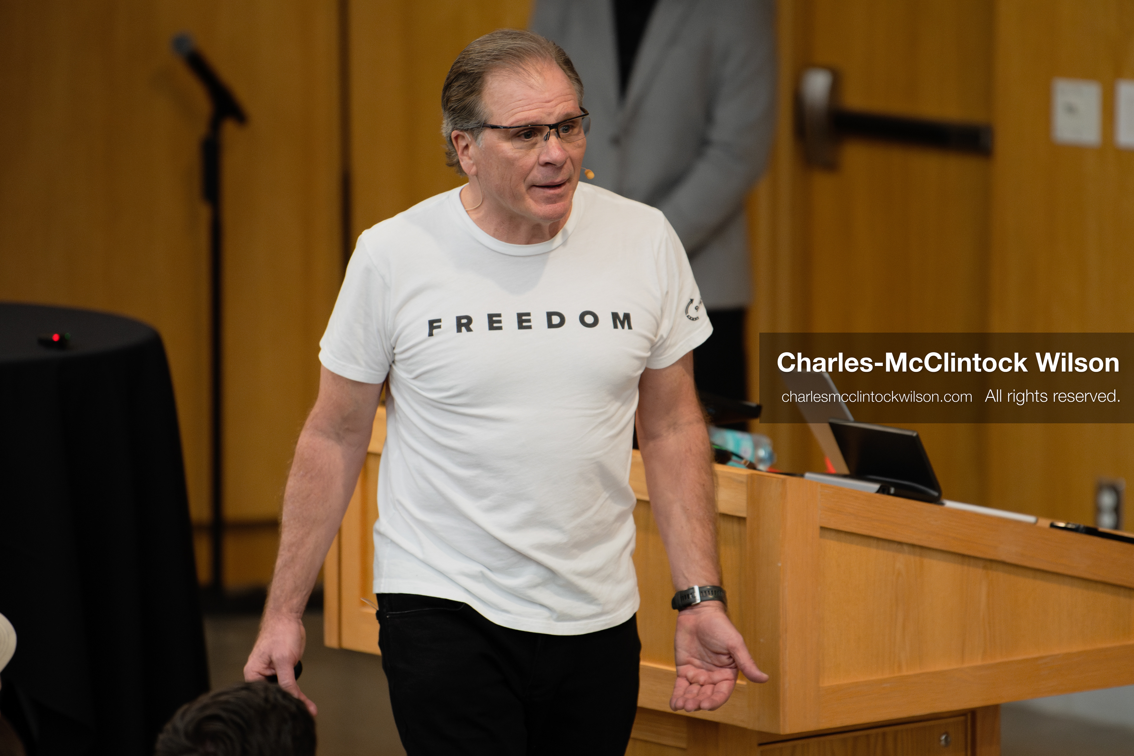 March 26, 2026, Orem, Utah, USA: US author, Christian apologist, and founder of http://CrossExamined.org Frank Turek speaks during a stop on his “Change My Mind” College Tour at Utah Valley University in Orem, Utah. The event, hosted by Ratio Christi, included discussions on faith, philosophy, and the problem of evil. (Credit Image: © Charles-McClintock Wilson/ZUMA Press Wire)
