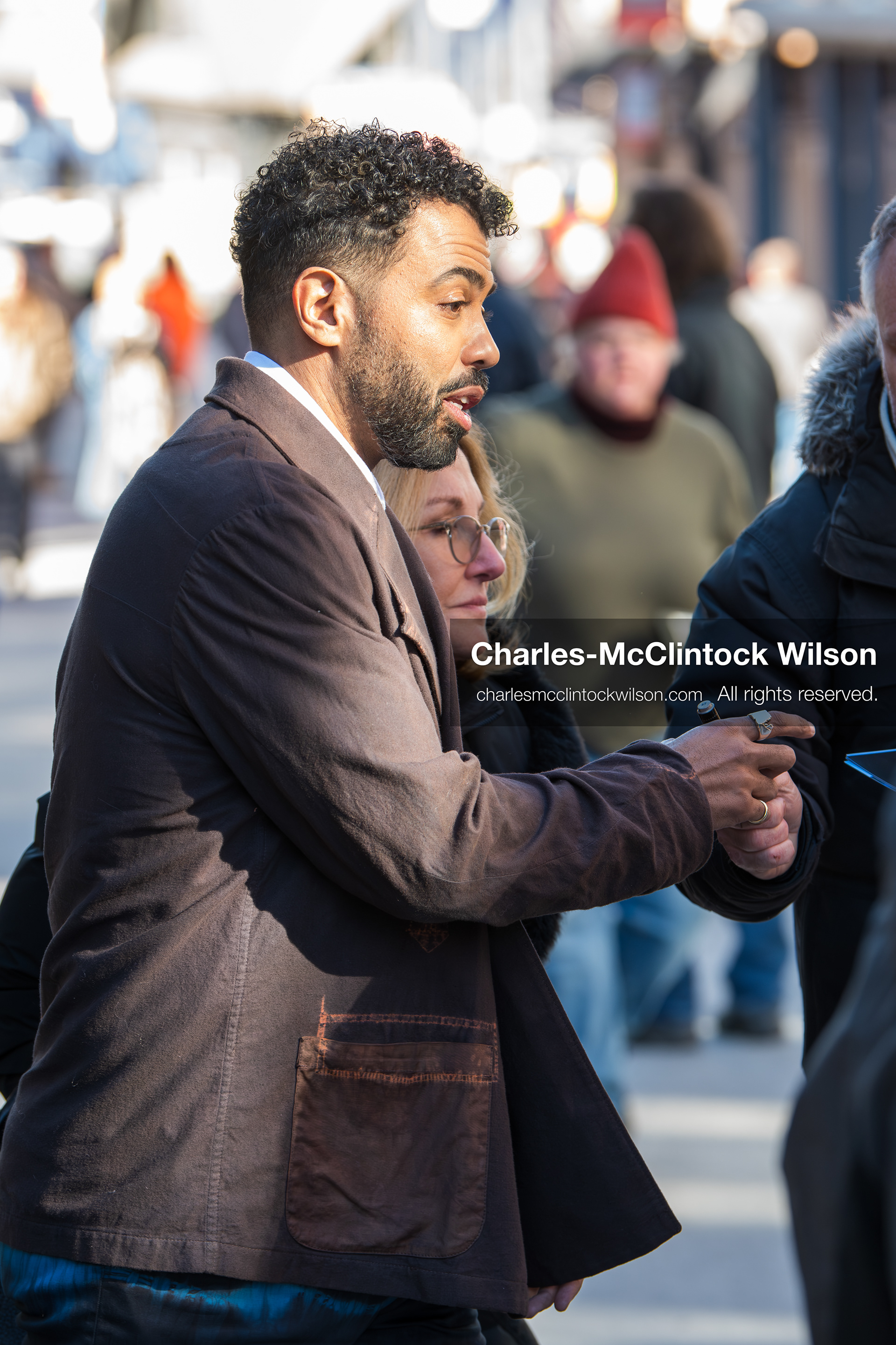 January 26, 2026, Park City, Utah, USA: US actor DAVEED DIGGS greets fans outside The Vulture Spot during the 2026 Sundance Film Festival in Park City, Utah. (Credit Image: © Charles McClintock Wilson/ZUMA Press Wire)