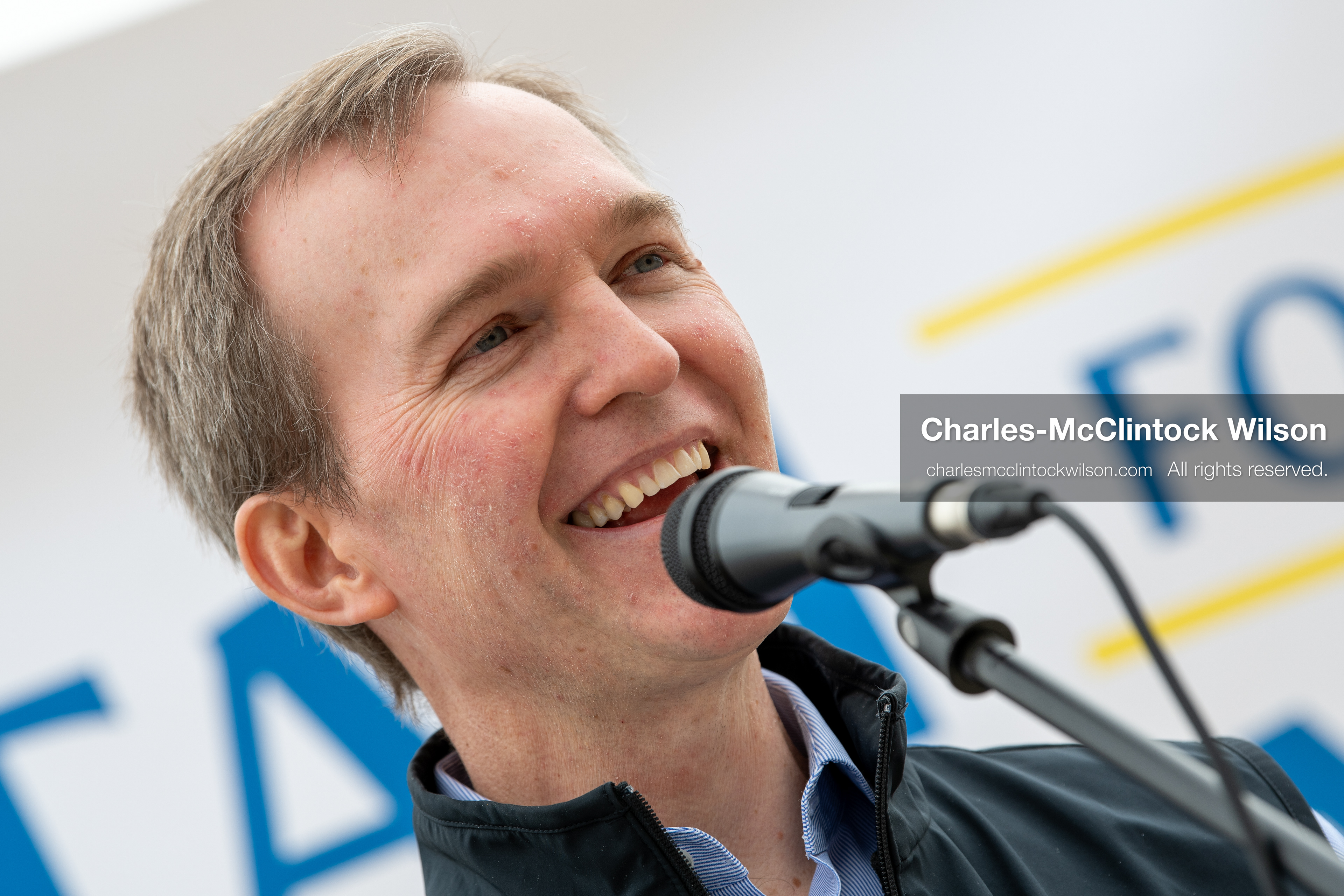 February 28, 2026, Salt Lake City, Utah, USA: Former U.S. Rep BEN MCADAMS, a Democrat from Utah and a 2026 congressional candidate, speaks during the Stand With Ukraine rally at the Utah State Capitol. The event marked the four year anniversary of the full scale Russian invasion of Ukraine and drew community members showing support for Ukrainians and local humanitarian efforts. (Credit Image: © Charles McClintock Wilson/ZUMA Press Wire)