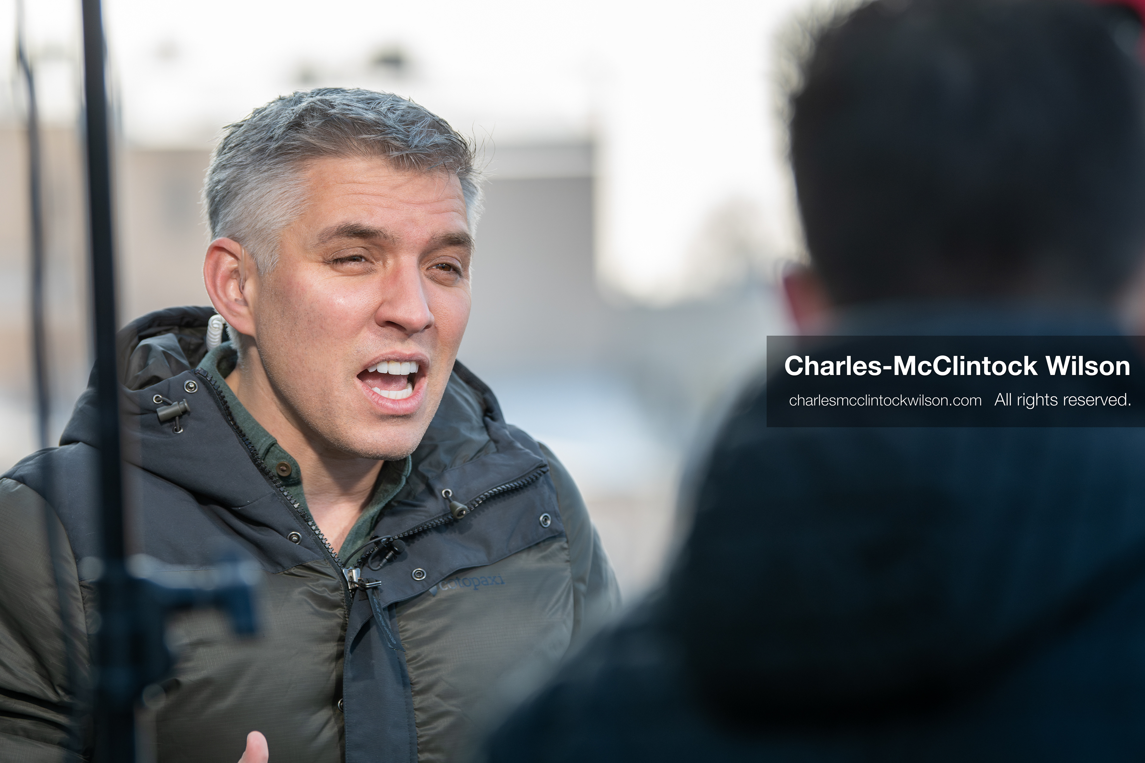 January 16, 2026, Provo, Utah, USA: Journalist BRIAN ENTIN, Senior National Correspondent for NewsNation, reports from outside the Fourth Judicial District Courthouse in Provo, Utah, during the January 16, 2026, court hearing for Tyler Robinson. Robinson is the alleged killer of US conservative figure Charlie Kirk, who was fatally shot during an event at Utah Valley University. (Credit Image: © Charles-McClintock Wilson/ZUMA Press Wire)