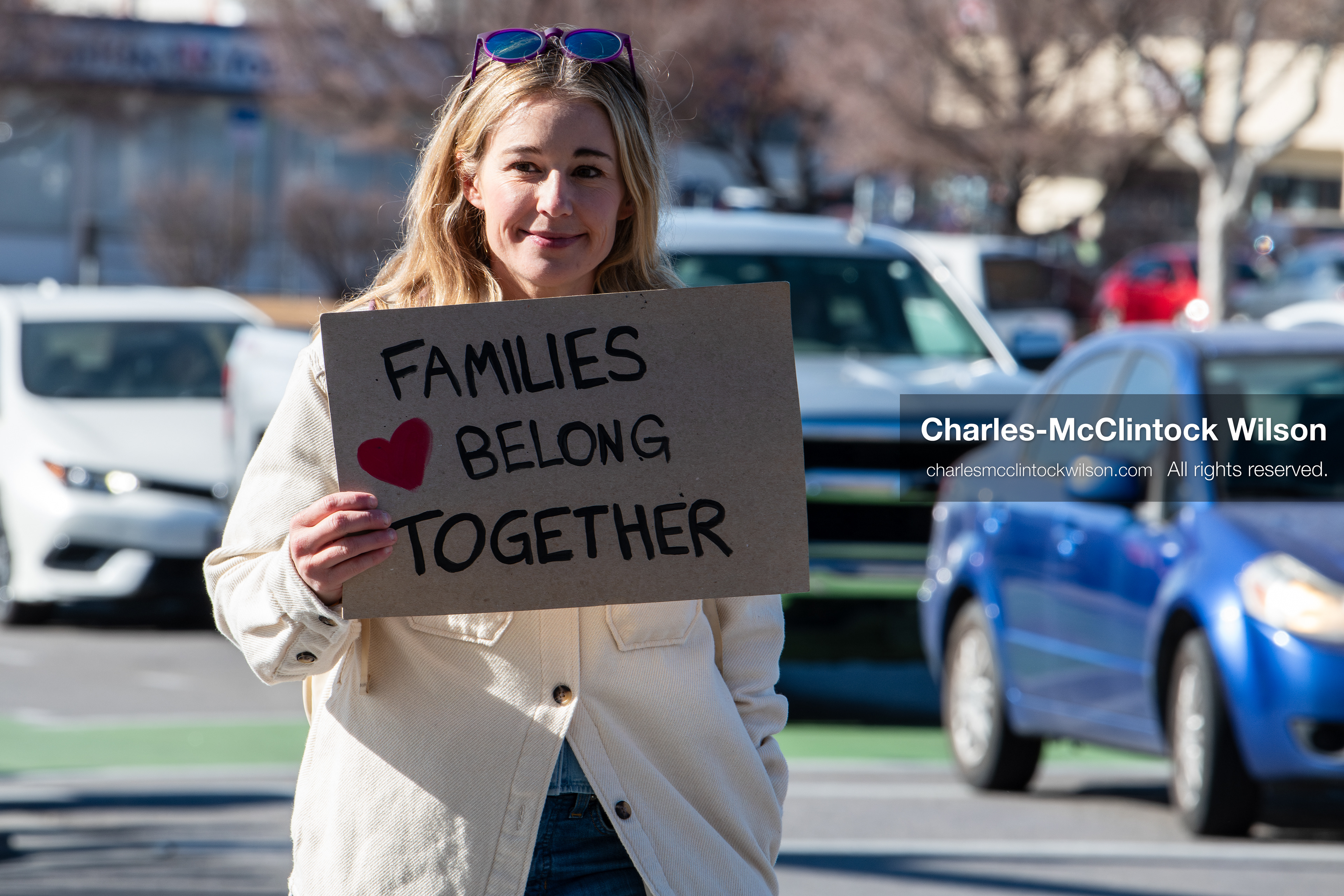 February 5, 2026, Provo, Utah, USA: Environmentalist, skier, and mountaineer CAROLINE GLEICH participates in a protest near Brigham Young University in Provo opposing the presence of US Customs and Border Protection recruiters at a career fair held on the BYU campus. (Credit Image: © Charles McClintock Wilson/ZUMA Press Wire)