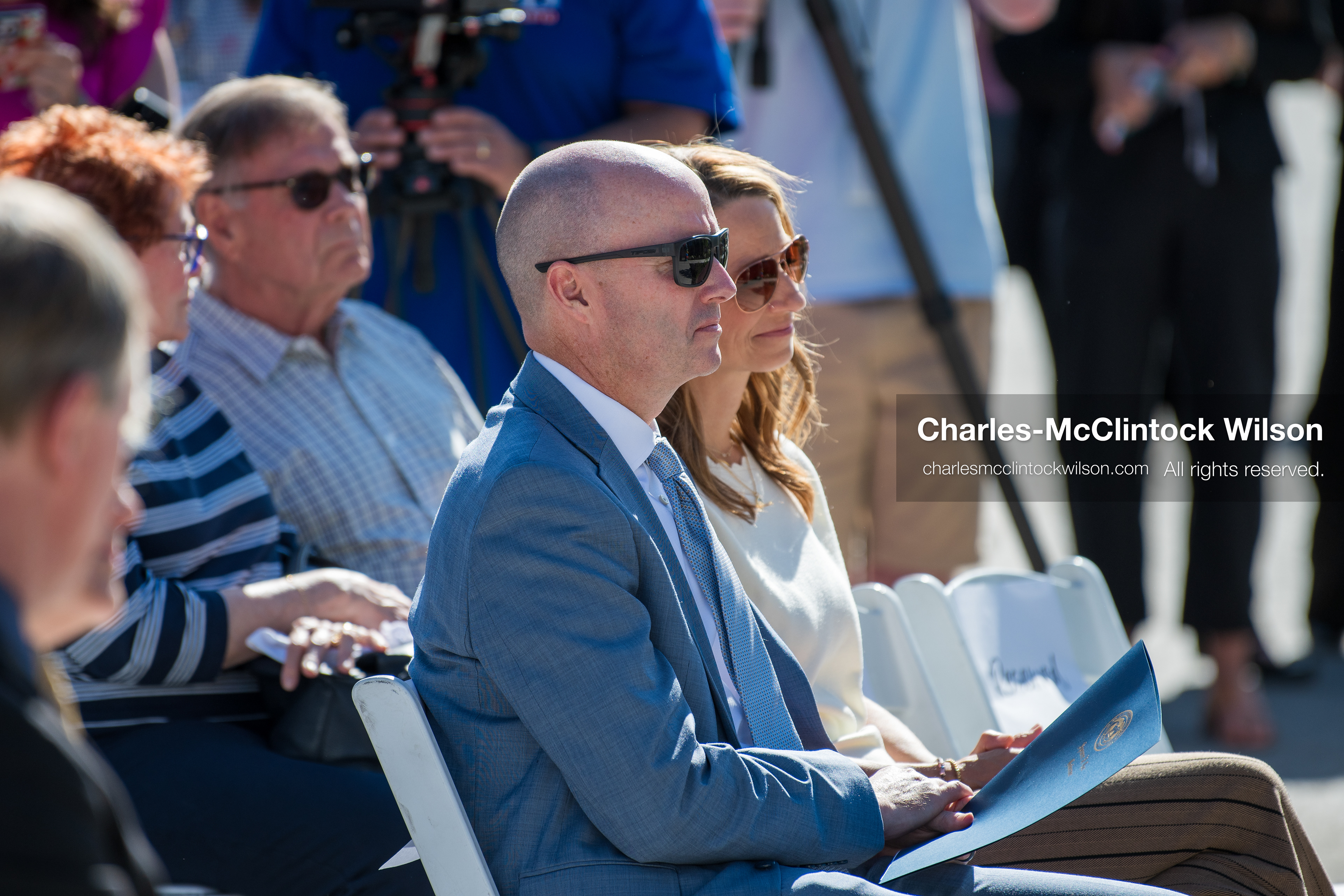 May 28, 2026, Lehi, Utah, USA: Utah Governor SPENCER COX and First Lady ABBY COX attend the opening ceremony for Innovation Park at Holbrook Farms and the Lehi Rippy Literacy Center on May 28, 2026, in Lehi, Utah. (Credit Image: © Charles‑McClintock Wilson/ZUMA Press Wire)