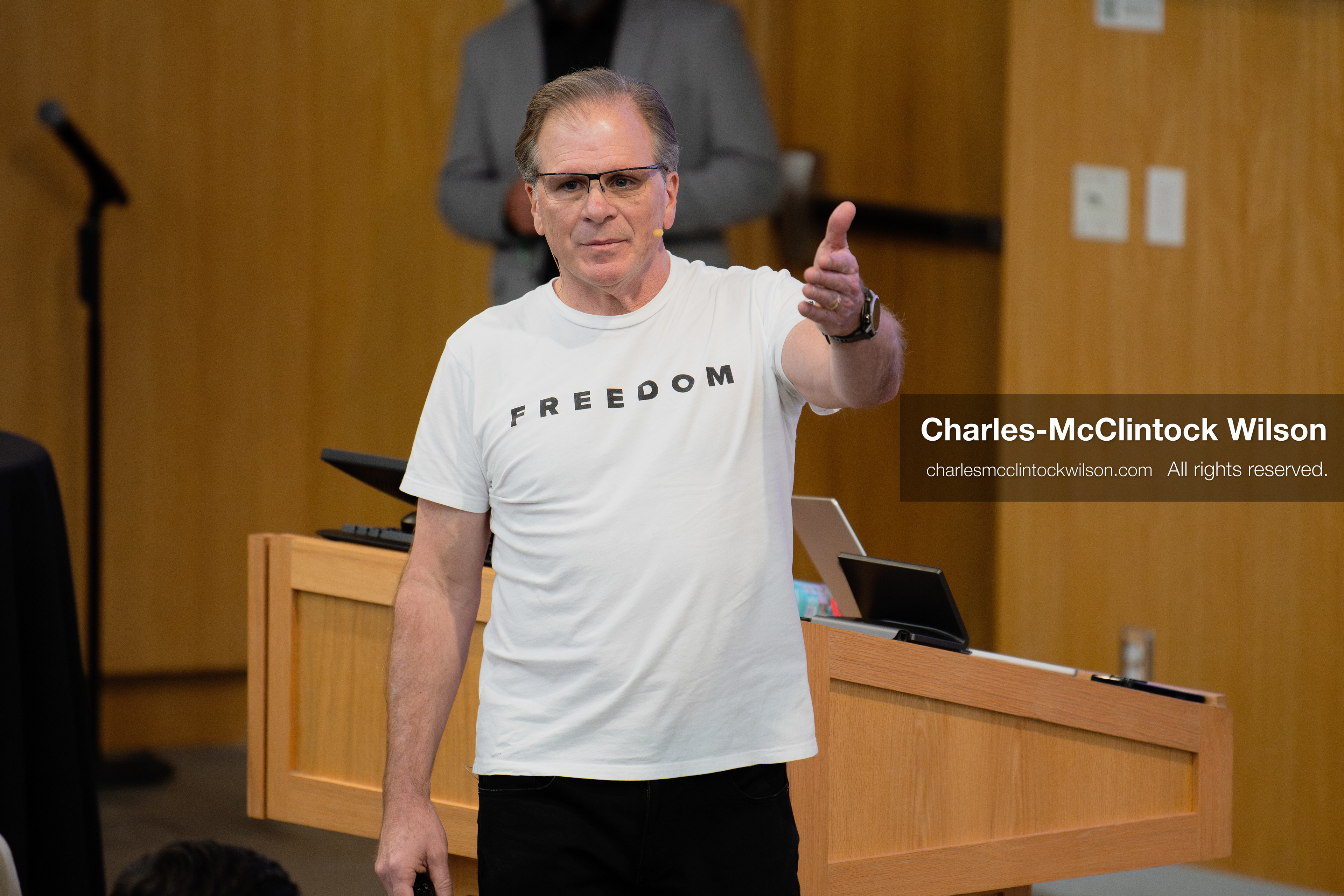 March 26, 2026, Orem, Utah, USA: US author, Christian apologist, and founder of http://CrossExamined.org Frank Turek speaks during a stop on his “Change My Mind” College Tour at Utah Valley University in Orem, Utah. The event, hosted by Ratio Christi, included discussions on faith, philosophy, and the problem of evil. (Credit Image: © Charles-McClintock Wilson/ZUMA Press Wire)