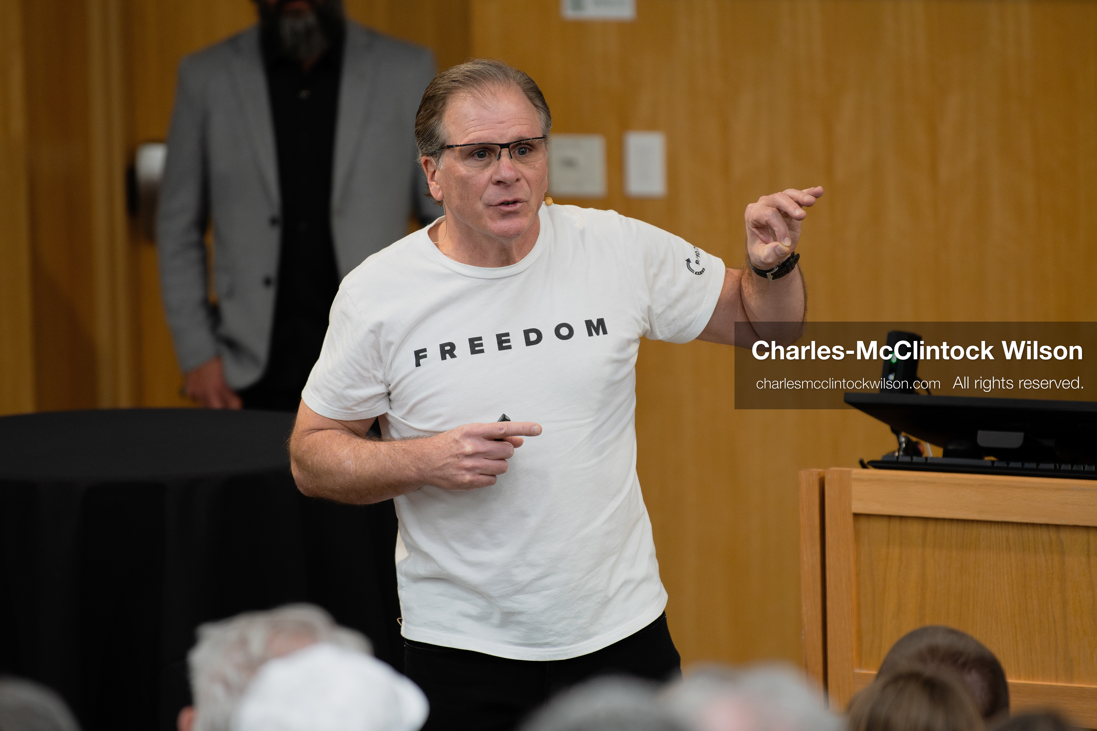 March 26, 2026, Orem, Utah, USA: US author, Christian apologist, and founder of http://CrossExamined.org Frank Turek speaks during a stop on his “Change My Mind” College Tour at Utah Valley University in Orem, Utah. The event, hosted by Ratio Christi, included discussions on faith, philosophy, and the problem of evil. (Credit Image: © Charles-McClintock Wilson/ZUMA Press Wire)