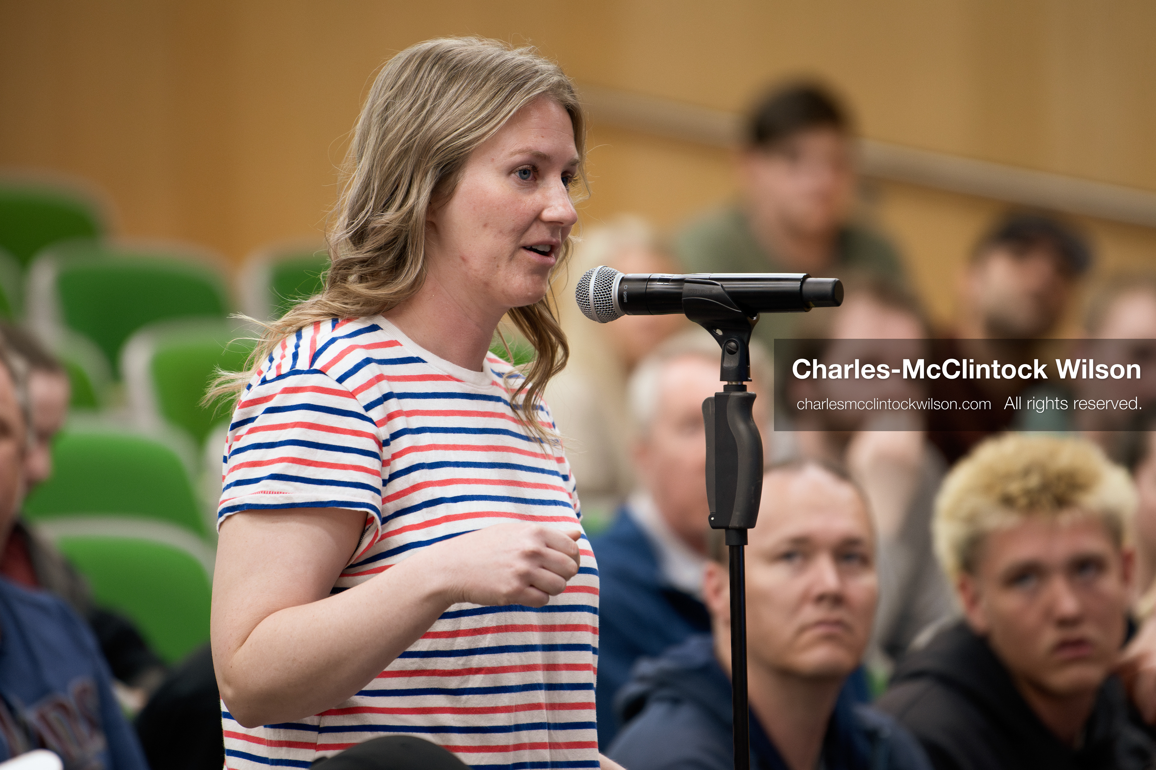 March 26, 2026, Orem, Utah, USA: A student speaks during a Q&A session at Frank Turek’s “Change My Mind” College Tour event at Utah Valley University in Orem, Utah. (Credit Image: © Charles-McClintock Wilson/ZUMA Press Wire)