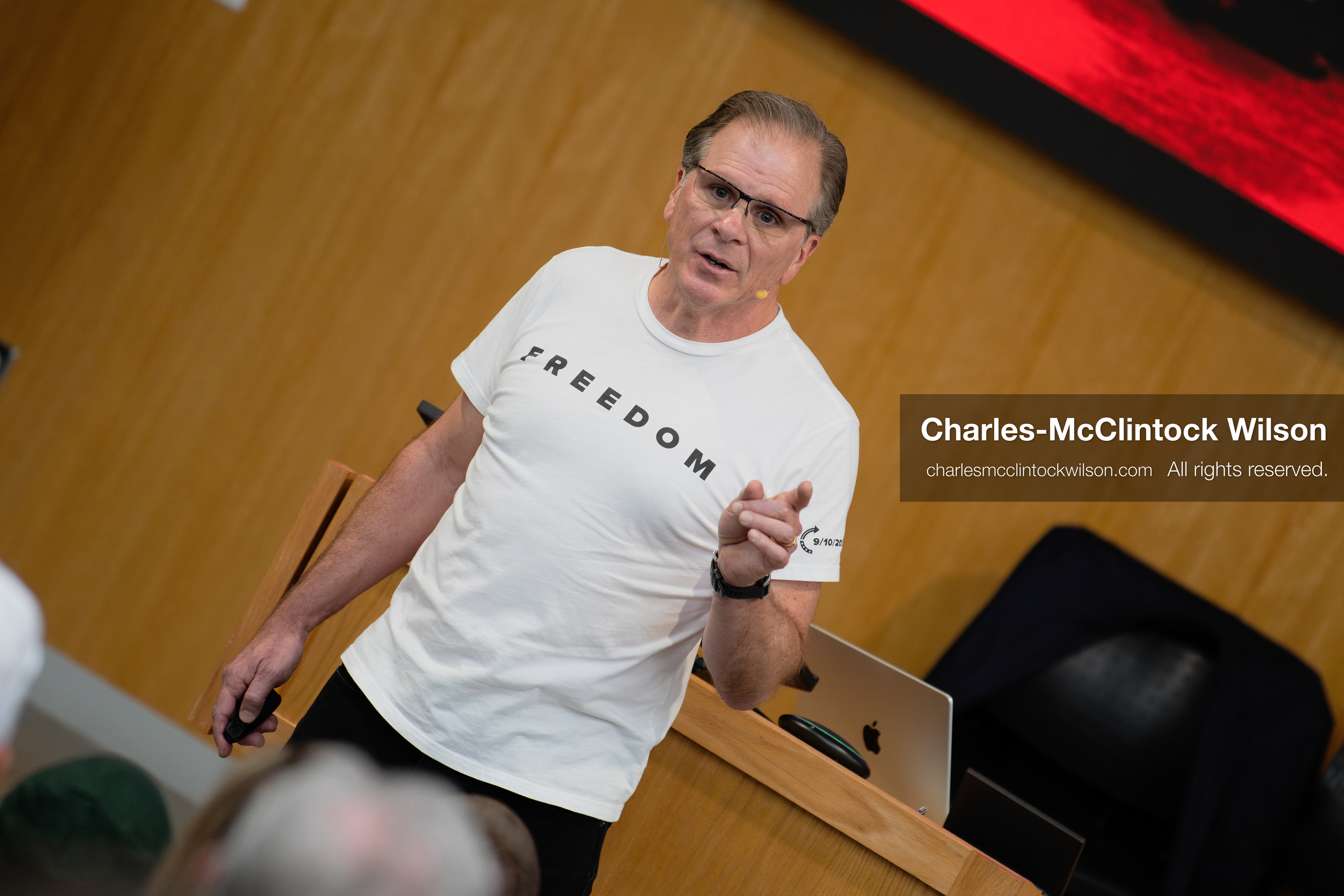 March 26, 2026, Orem, Utah, USA: US author, Christian apologist, and founder of http://CrossExamined.org Frank Turek speaks during a stop on his “Change My Mind” College Tour at Utah Valley University in Orem, Utah. The event, hosted by Ratio Christi, included discussions on faith, philosophy, and the problem of evil. (Credit Image: © Charles-McClintock Wilson/ZUMA Press Wire)