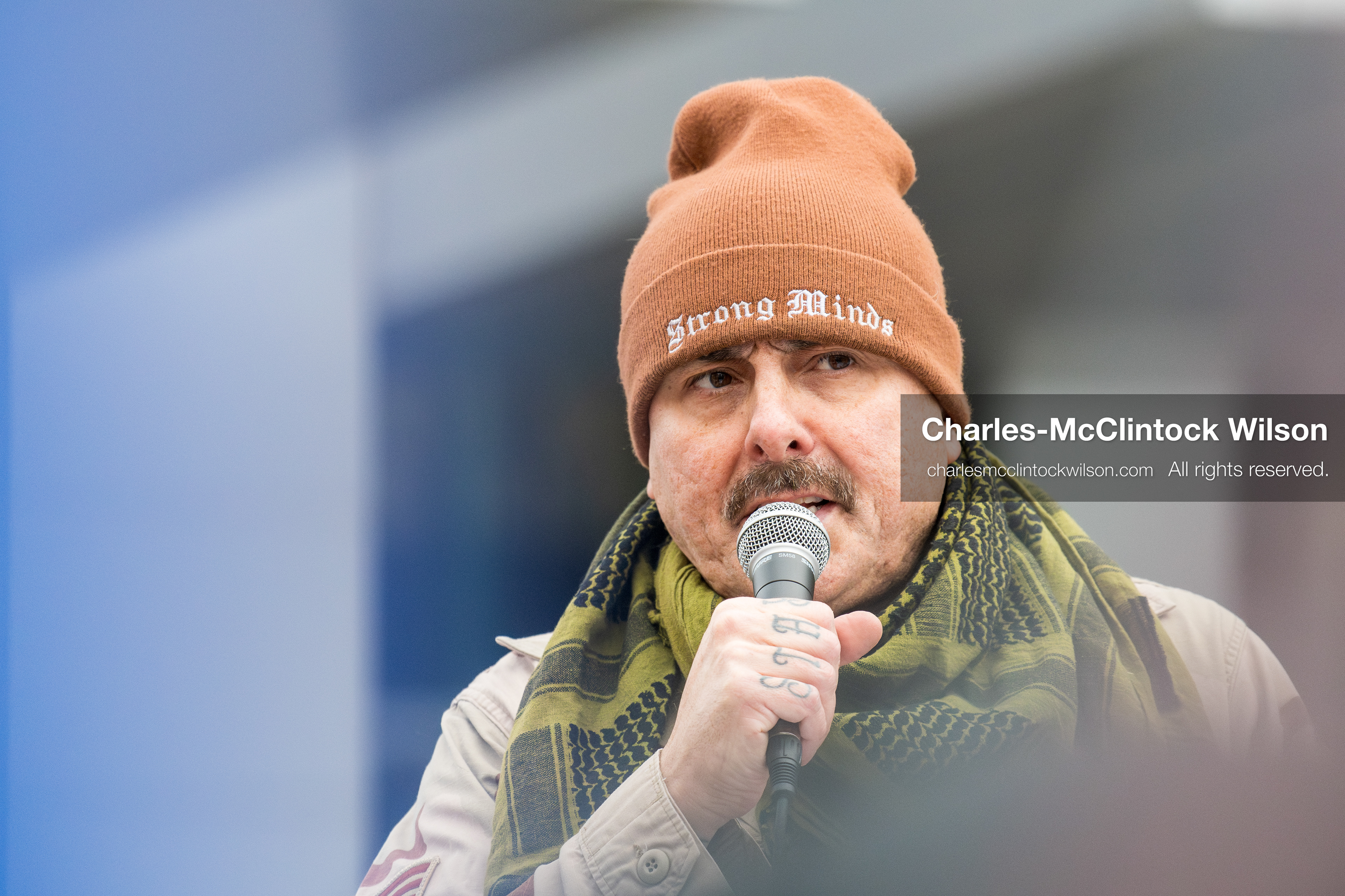 January 3, 2026, Salt Lake City, Utah, USA: A speaker addresses demonstrators during a protest against US military action in Venezuela outside the Wallace Federal Building in Salt Lake City, Utah. The protest was part of a nationwide mobilization opposing airstrikes and foreign intervention. (Credit Image: (c) Charles‑McClintock Wilson/ZUMA Press Wire)