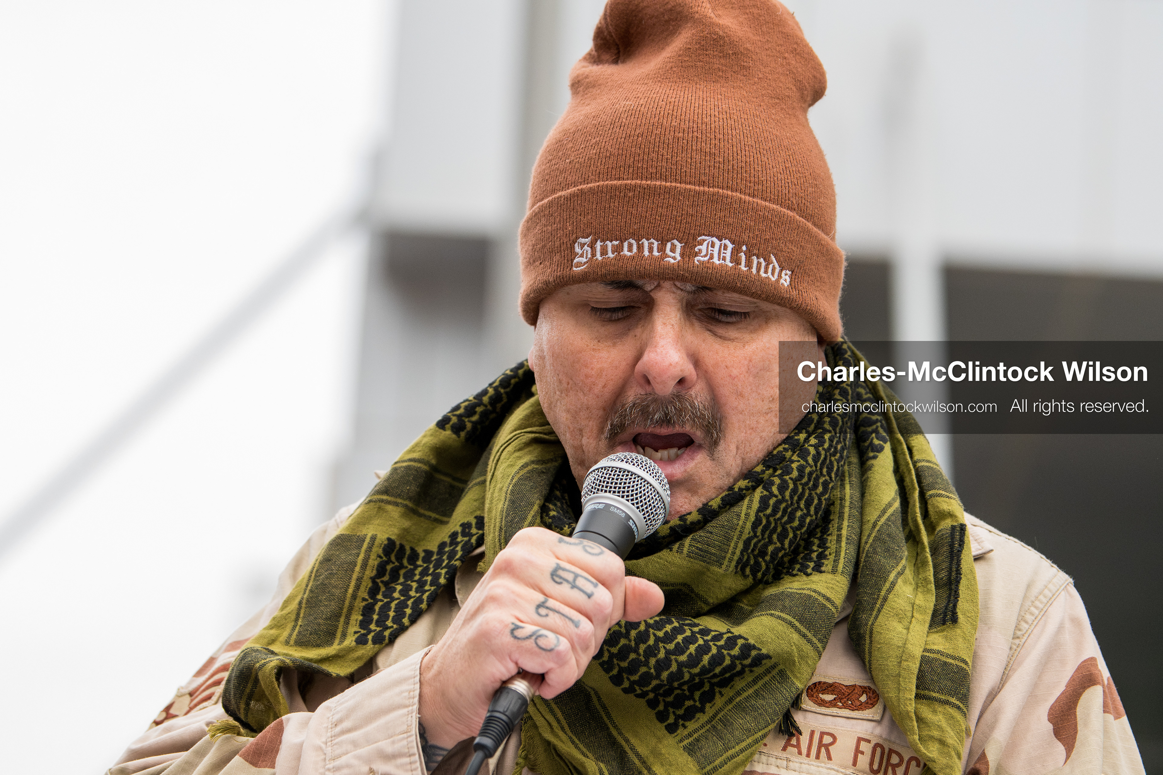 January 3, 2026, Salt Lake City, Utah, USA: A speaker addresses demonstrators during a protest against US military action in Venezuela outside the Wallace Federal Building in Salt Lake City, Utah. The protest was part of a nationwide mobilization opposing airstrikes and foreign intervention. (Credit Image: (c) Charles‑McClintock Wilson/ZUMA Press Wire)