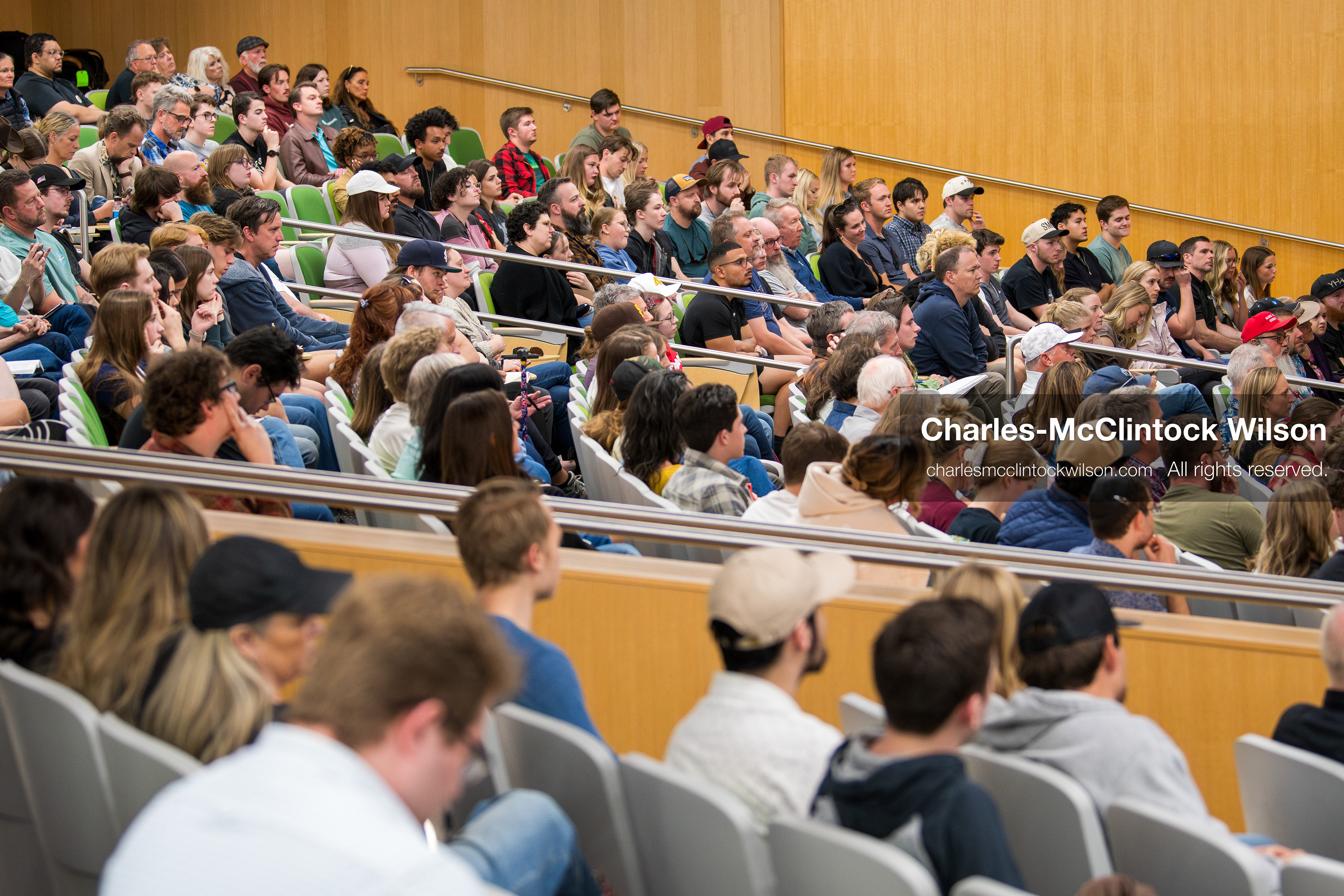 March 26, 2026, Orem, Utah, USA: Audience members fill a lecture hall during Frank Turek’s “Change My Mind” College Tour event at Utah Valley University in Orem, Utah. (Credit Image: © Charles McClintock Wilson/ZUMA Press Wire)