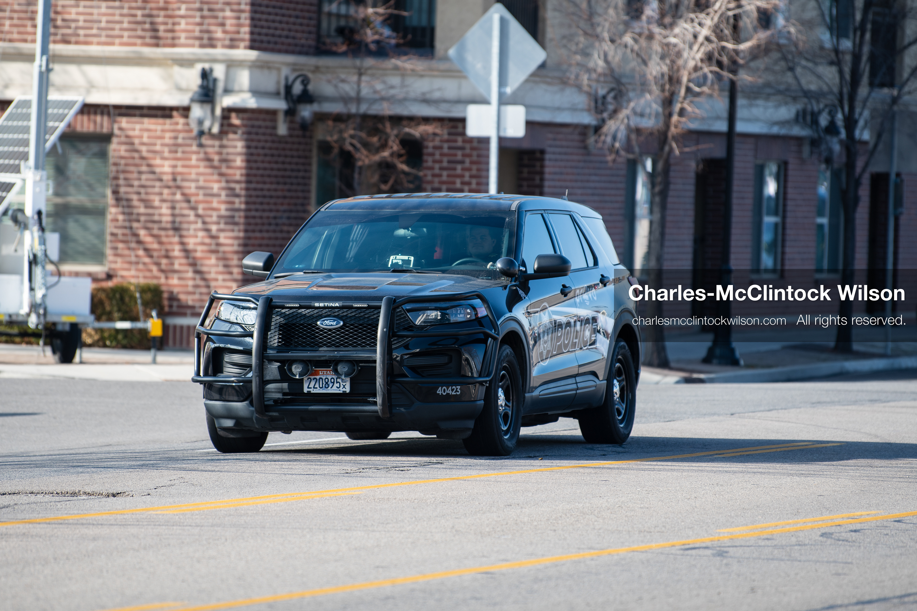 January 16, 2026, Provo, Utah, USA: A Provo Police Department vehicle is seen near the Fourth Judicial District Courthouse in Provo, Utah, during the January 16, 2026, court hearing for Tyler Robinson. Robinson is the alleged killer of US conservative figure Charlie Kirk, who was fatally shot during an event at Utah Valley University. (Credit Image: © Charles-McClintock Wilson/ZUMA Press Wire)