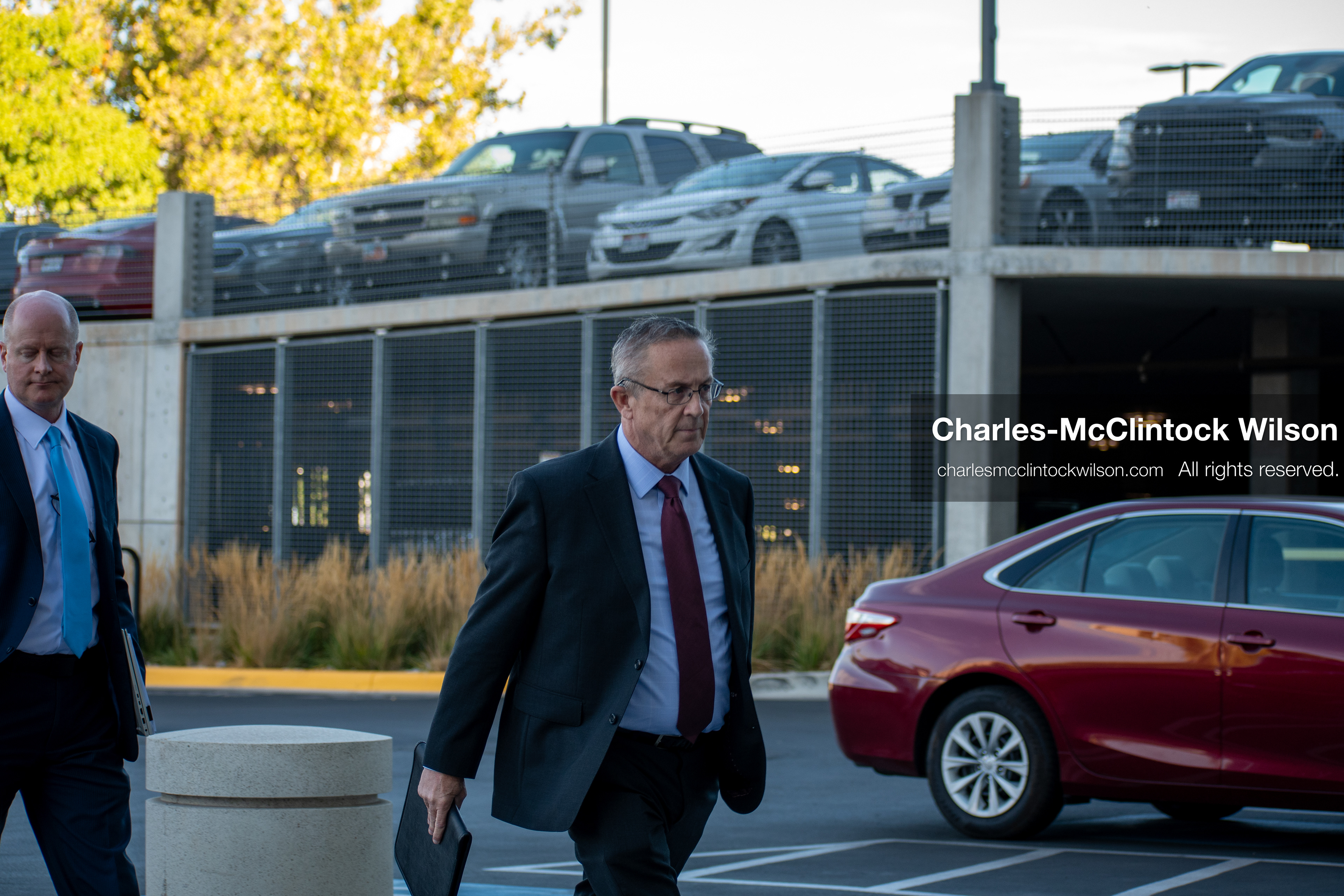 SEPTEMBER 29, 2025 — PROVO, UTAH, USA: Utah County Attorney Jeffrey Gray walks outside the Utah County Court ahead of a waiver hearing for Tyler Robinson. Robinson, charged with aggravated murder in the September 10 shooting death of conservative activist Charlie Kirk at Utah Valley University, appeared virtually for the proceedings. (Credit Image: © Charles‑McClintock Wilson / ZUMA Press Wire)