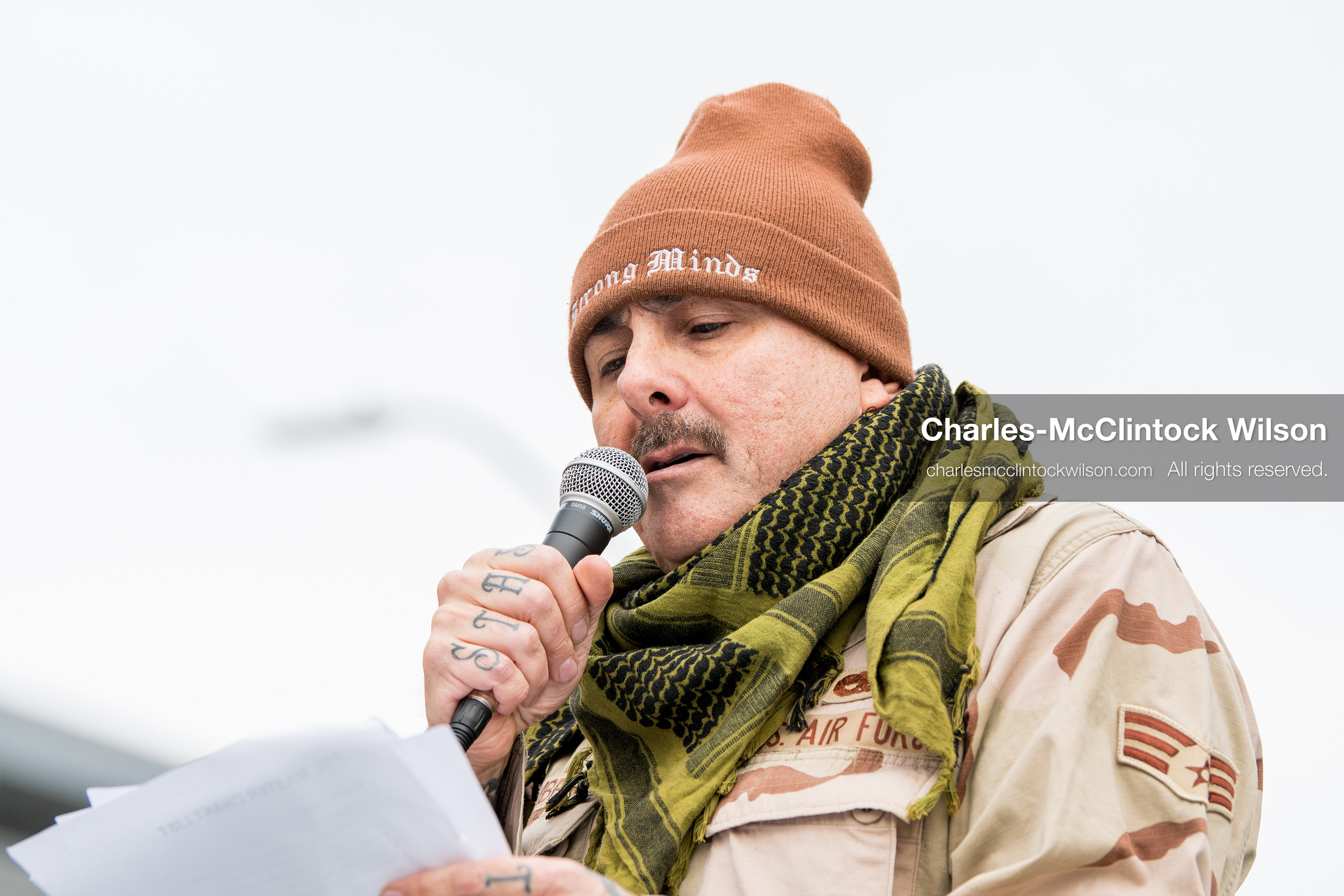 January 3, 2026, Salt Lake City, Utah, USA: A speaker addresses demonstrators during a protest against US military action in Venezuela outside the Wallace Federal Building in Salt Lake City, Utah. The protest was part of a nationwide mobilization opposing airstrikes and foreign intervention. (Credit Image: (c) Charles‑McClintock Wilson/ZUMA Press Wire)