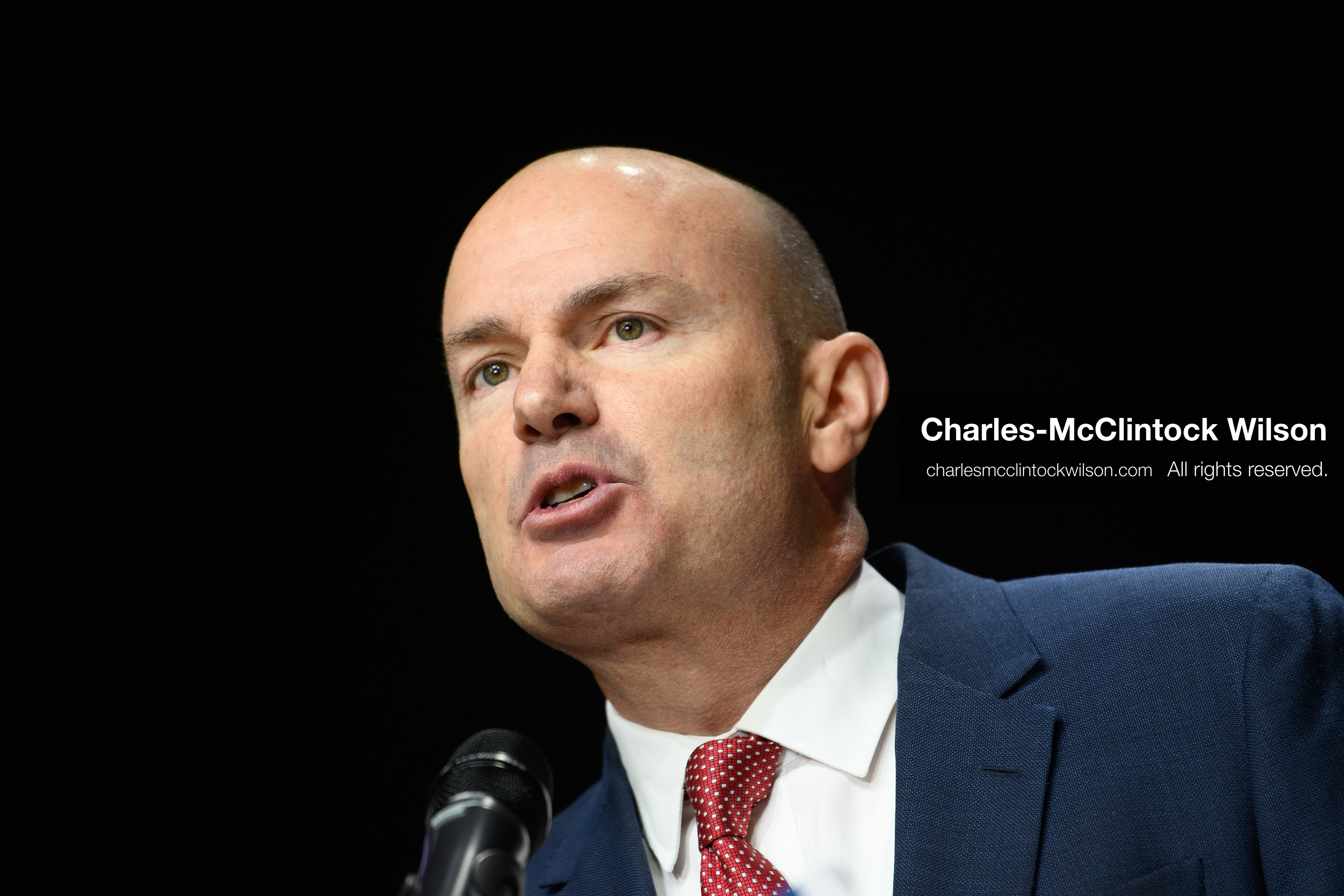 April 25, 2026, Orem, Utah, USA: U.S. Sen. MIKE LEE (R‑UT) speaks during the 2026 Utah Republican State Nominating Convention at the UCCU Center on the campus of Utah Valley University in Orem. (Credit Image: © Charles-McClintock Wilson/ZUMA Press Wire)
