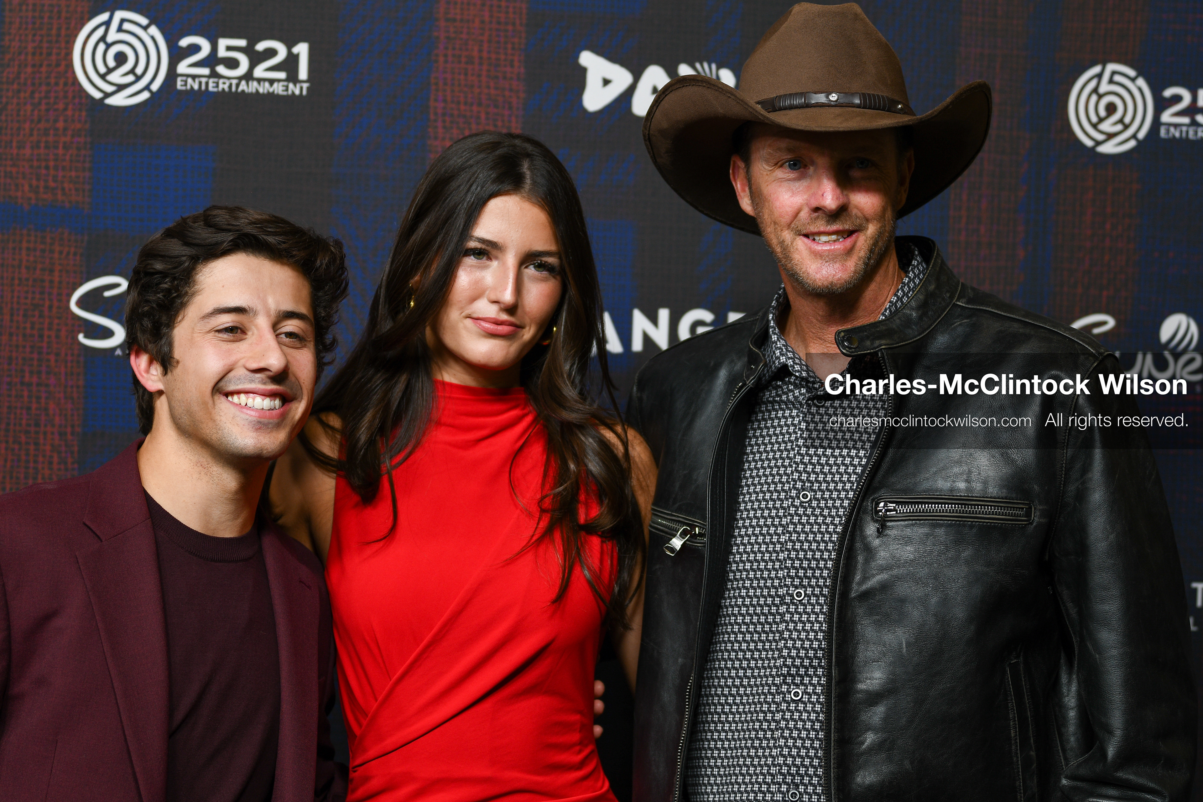 December 8, 2025, Lehi, Utah, USA: (L-R) BRANDON ENGMAN, LOUISE BURTON and JOHN BURTON attend the world premiere of DAVID at Megaplex Theatres Thanksgiving Point in Lehi, Utah, USA. (Credit Image: © Charles-McClintock Wilson/ZUMA Press Wire)