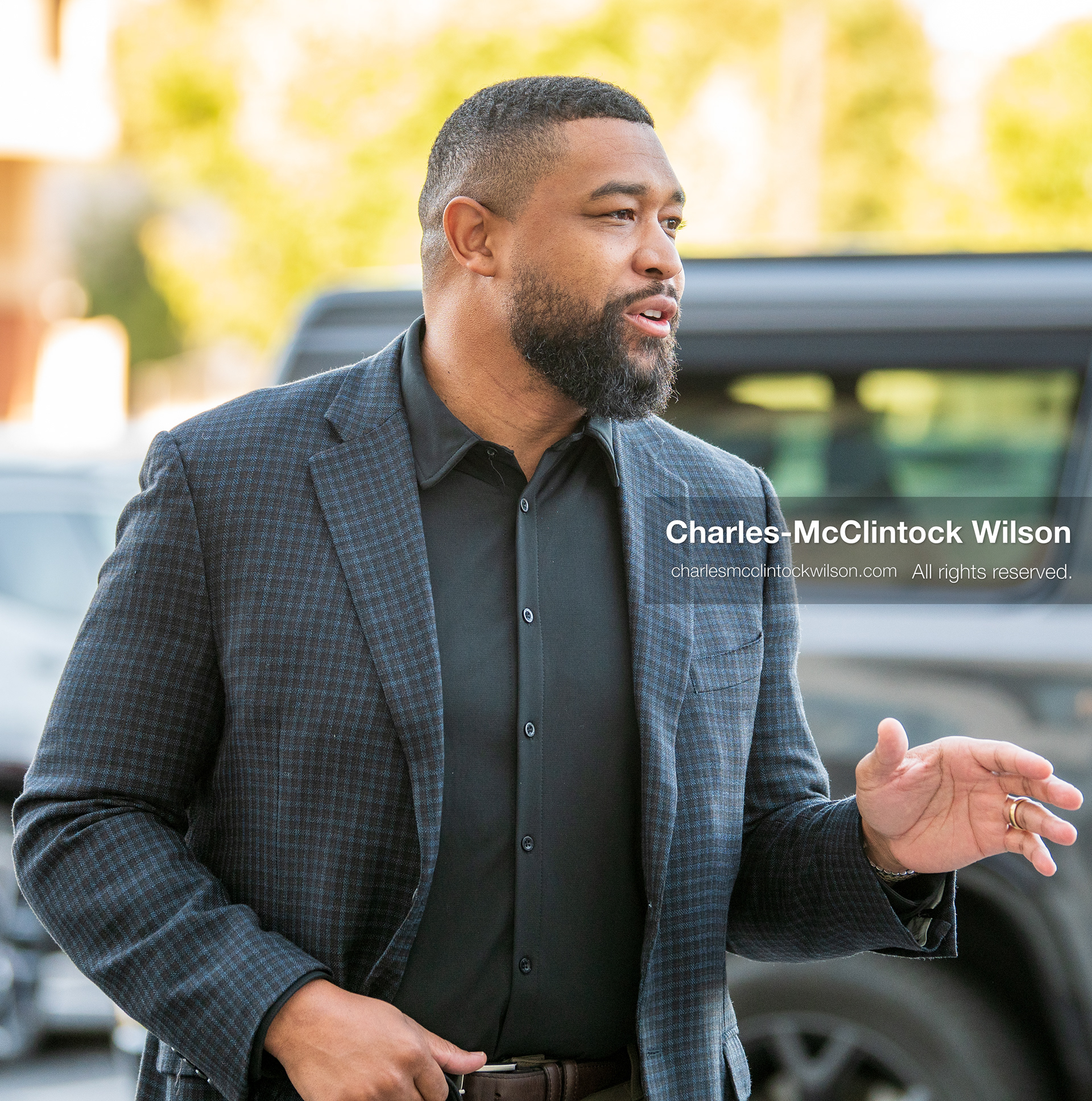 July 9, 2026, Provo, Utah, USA: BRANDON TATUM, a conservative commentator and former police officer, conducts an interview outside the Fourth District Court during the fourth day of the preliminary hearing in the Tyler Robinson case. (Credit Image: © Charles-McClintock Wilson/ZUMA Press Wire)