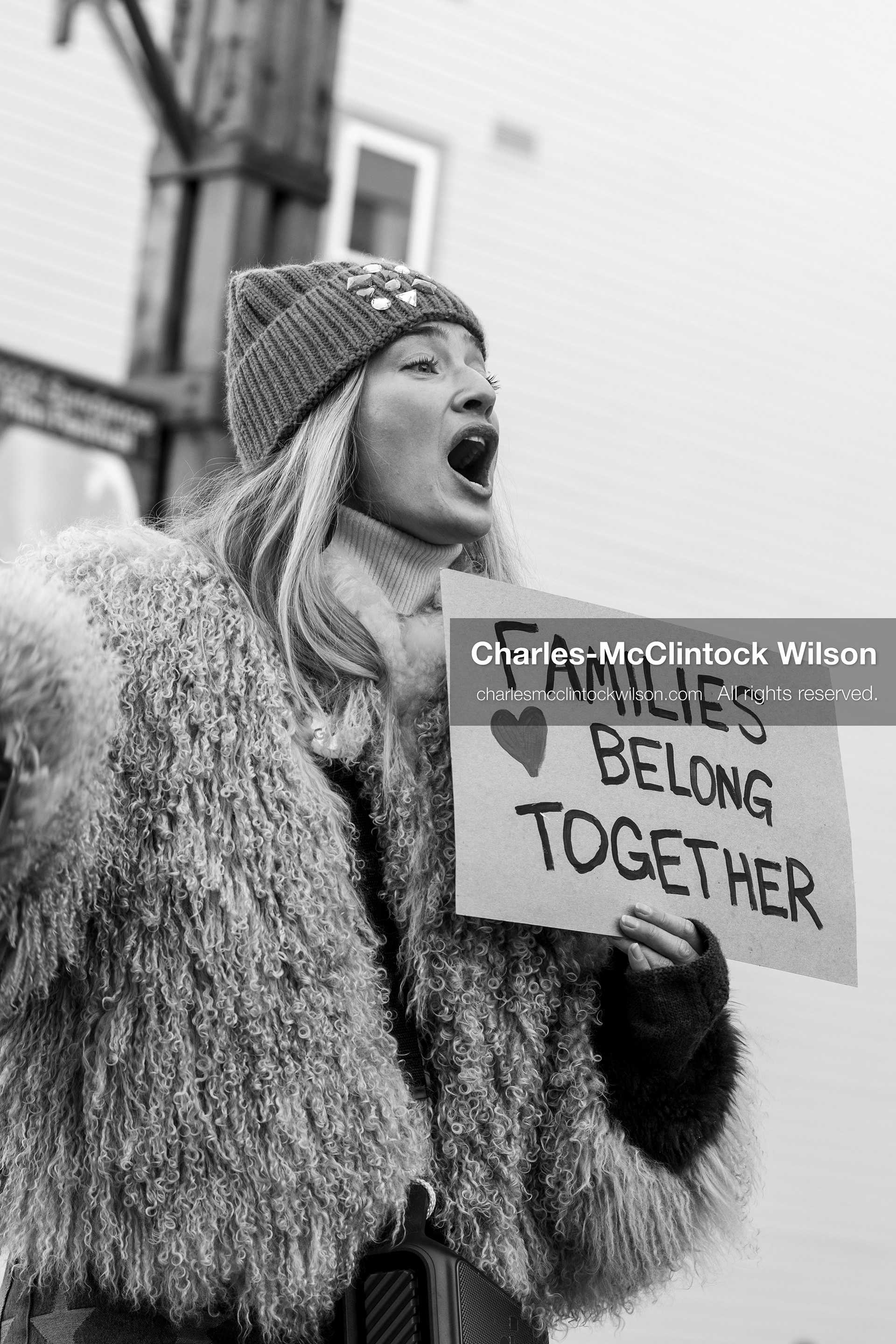 January 26, 2026, Park City, Utah, USA: US Professional skier and activist SIERRA QUITIQUIT holds a sign while gathering with demonstrators during a protest opposing U.S. Immigration and Customs Enforcement (I.C.E.) ICE agents at the Sundance Film Festival in Park City, Utah, on Monday, Jan. 26, 2026. The event was held in response to the fatal shooting of Alex Pretti by a U.S. Border Patrol officer in Minneapolis. (Credit Image: © Charles McClintock Wilson/ZUMA Press Wire)