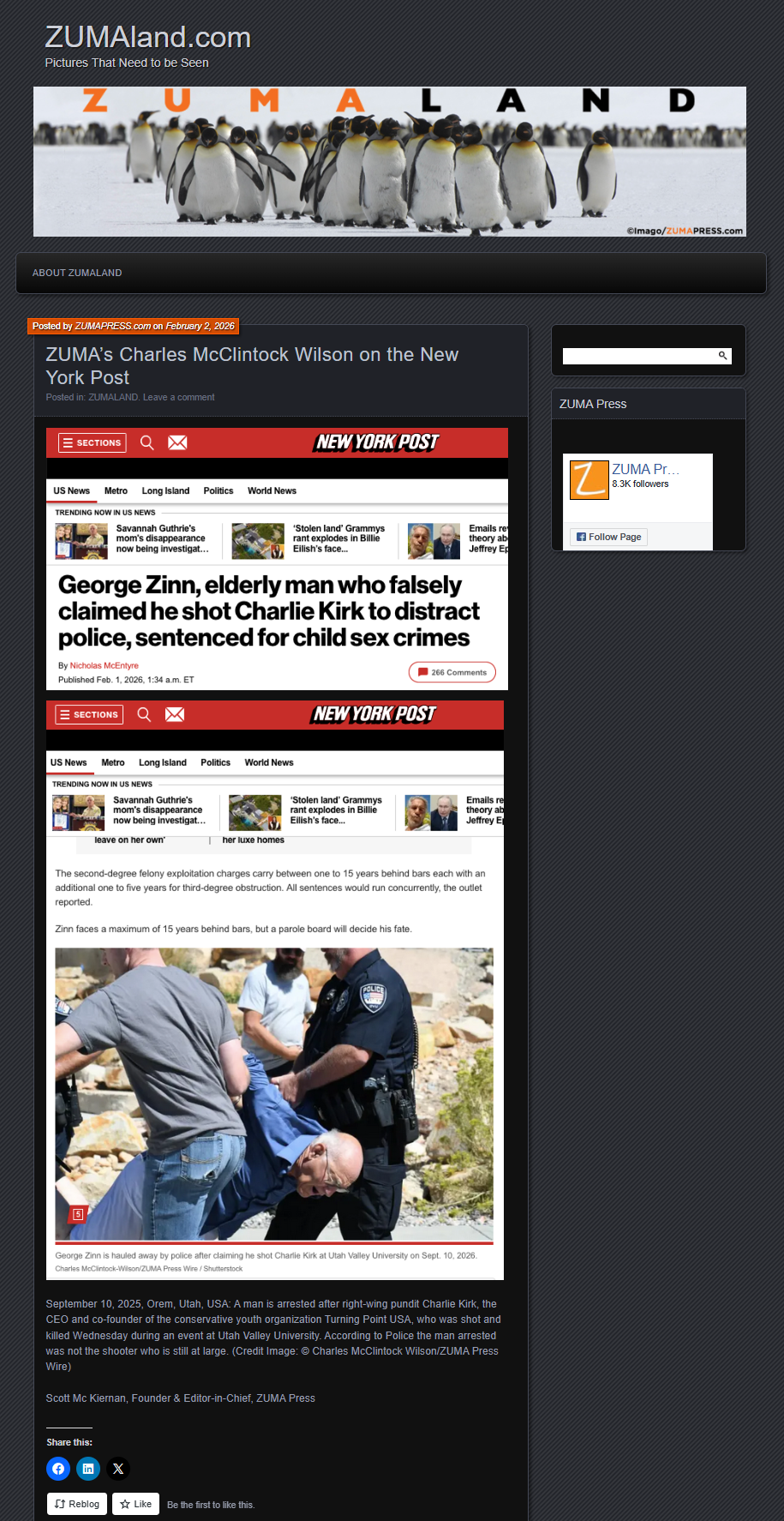 ZUMA’s Charles McClintock Wilson on the New York Post