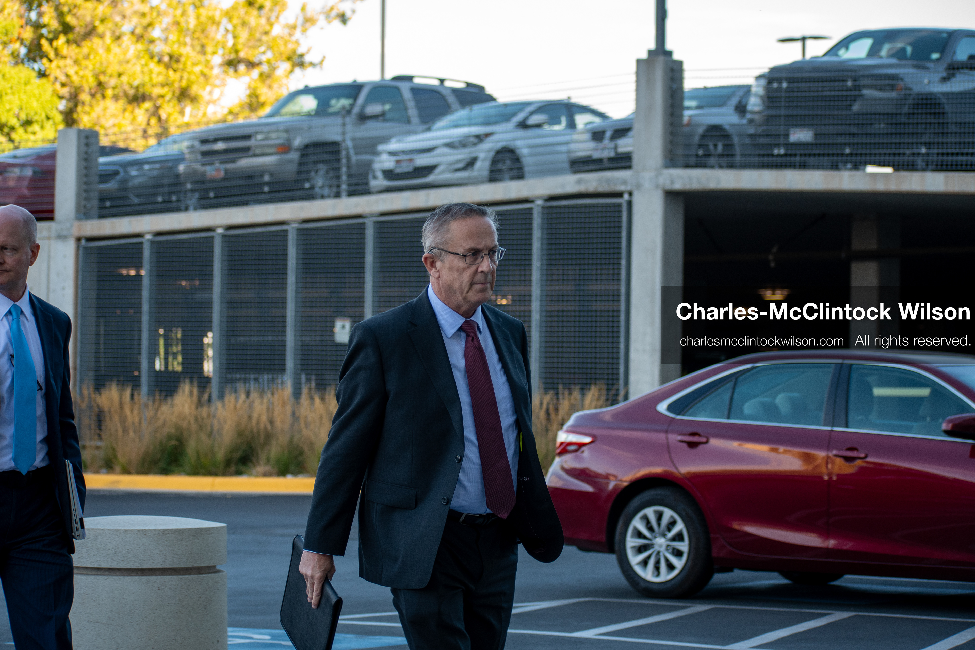 SEPTEMBER 29, 2025 — PROVO, UTAH, USA: Utah County Attorney Jeffrey Gray walks outside the Utah County Court ahead of a waiver hearing for Tyler Robinson. Robinson, charged with aggravated murder in the September 10 shooting death of conservative activist Charlie Kirk at Utah Valley University, appeared virtually for the proceedings. (Credit Image: © Charles‑McClintock Wilson / ZUMA Press Wire)