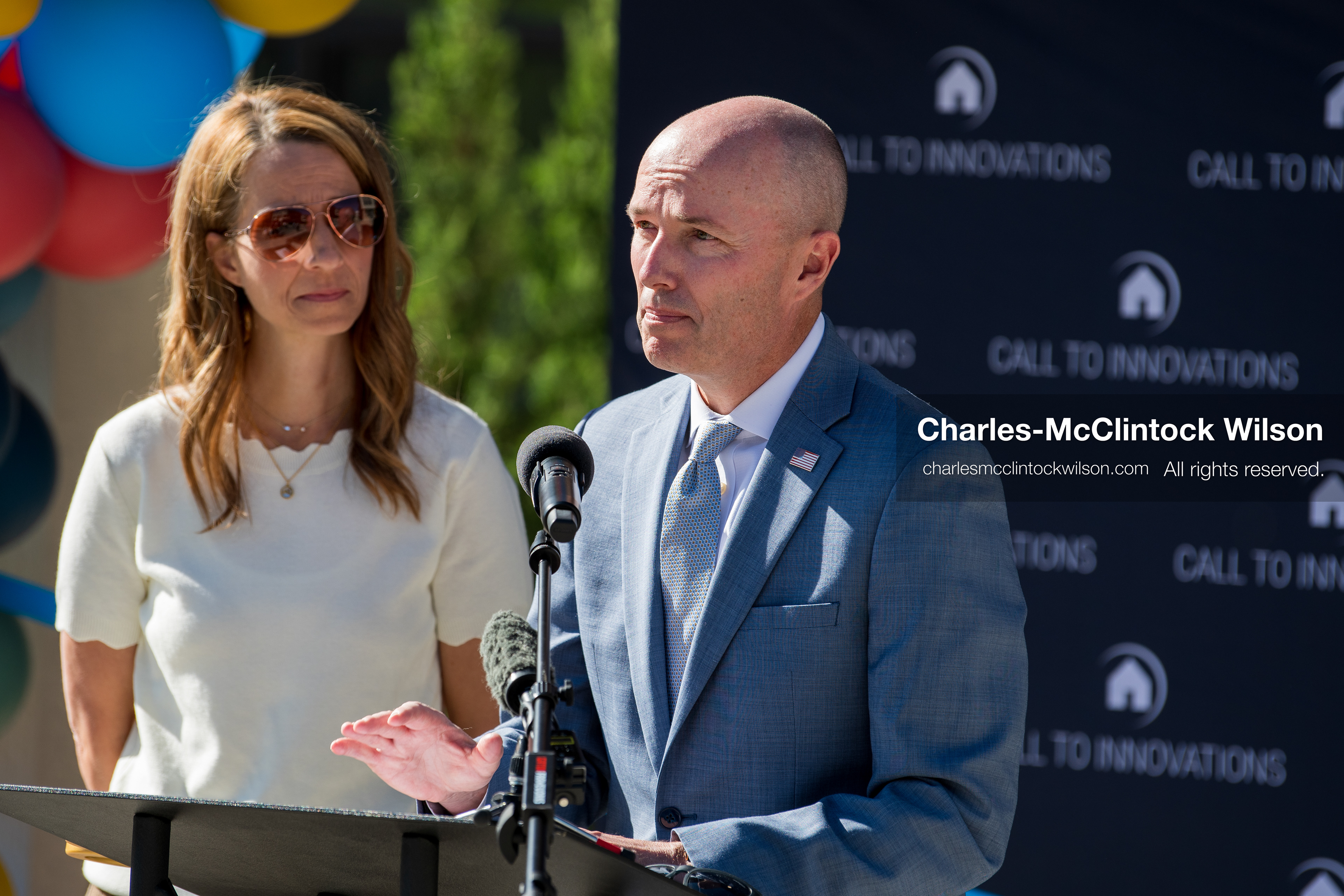 May 28, 2026, Lehi, Utah, USA: Utah Governor SPENCER COX speaks during the opening of Innovation Park at Holbrook Farms and the Lehi Rippy Literacy Center on May 28, 2026, in Lehi, Utah. (Credit Image: © Charles‑McClintock Wilson/ZUMA Press Wire)