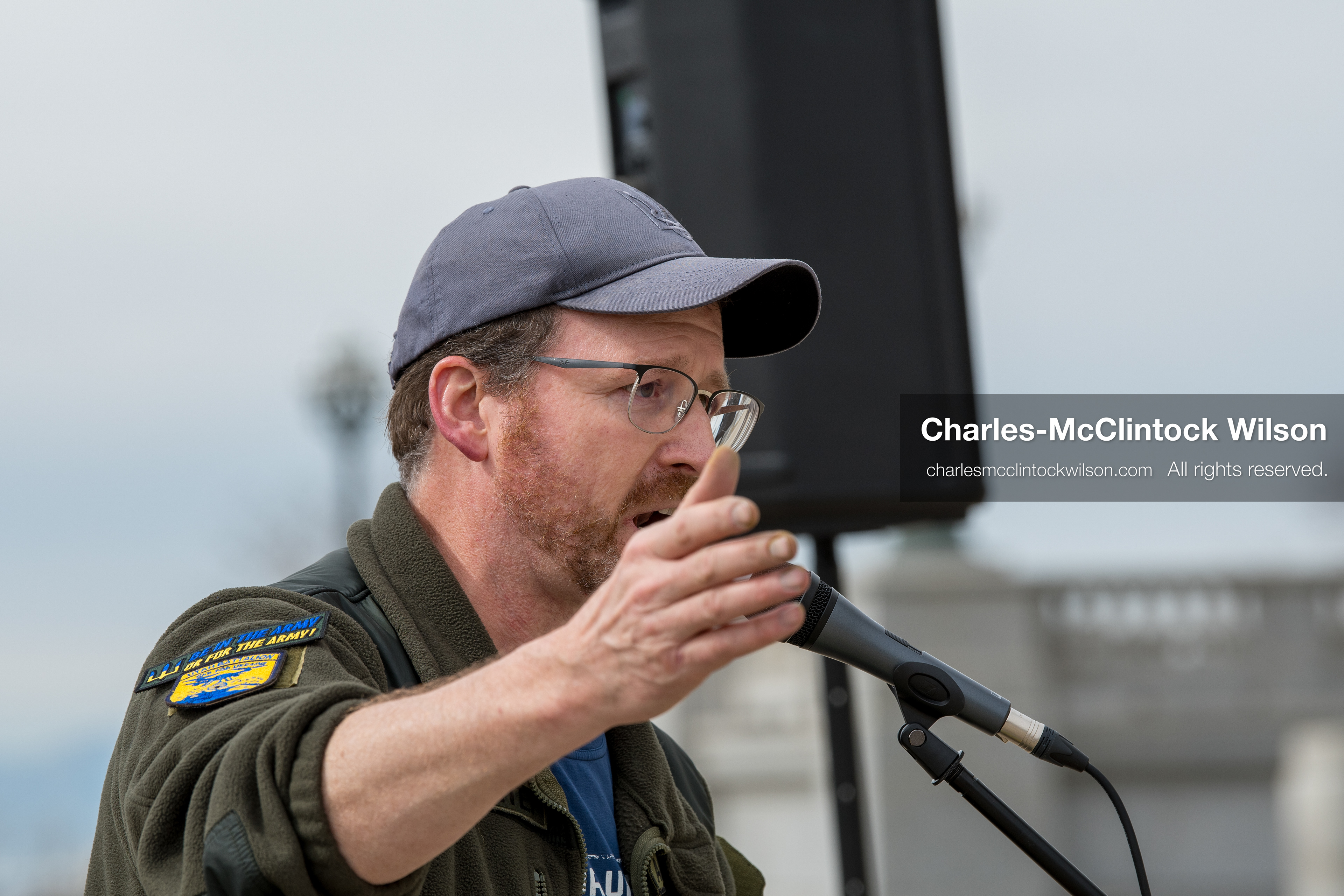 February 28, 2026, Salt Lake City, Utah, USA: NATHANIEL SANDERS, a Salt Lake County Deputy District Attorney and a vocal advocate for Ukraine, speaks during the Stand With Ukraine rally at the Utah State Capitol. The event marked the four year anniversary of the full scale Russian invasion of Ukraine and brought community members together in support of Ukrainians and local humanitarian efforts. (Credit Image: © Charles McClintock Wilson/ZUMA Press Wire)