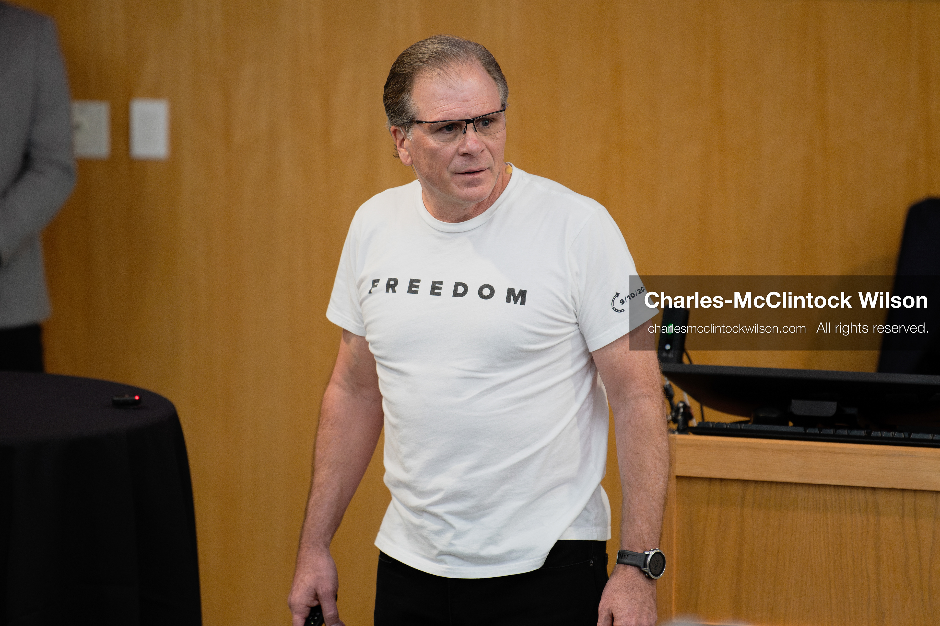 March 26, 2026, Orem, Utah, USA: US author, Christian apologist, and founder of http://CrossExamined.org Frank Turek speaks during a stop on his “Change My Mind” College Tour at Utah Valley University in Orem, Utah. The event, hosted by Ratio Christi, included discussions on faith, philosophy, and the problem of evil. (Credit Image: © Charles-McClintock Wilson/ZUMA Press Wire)