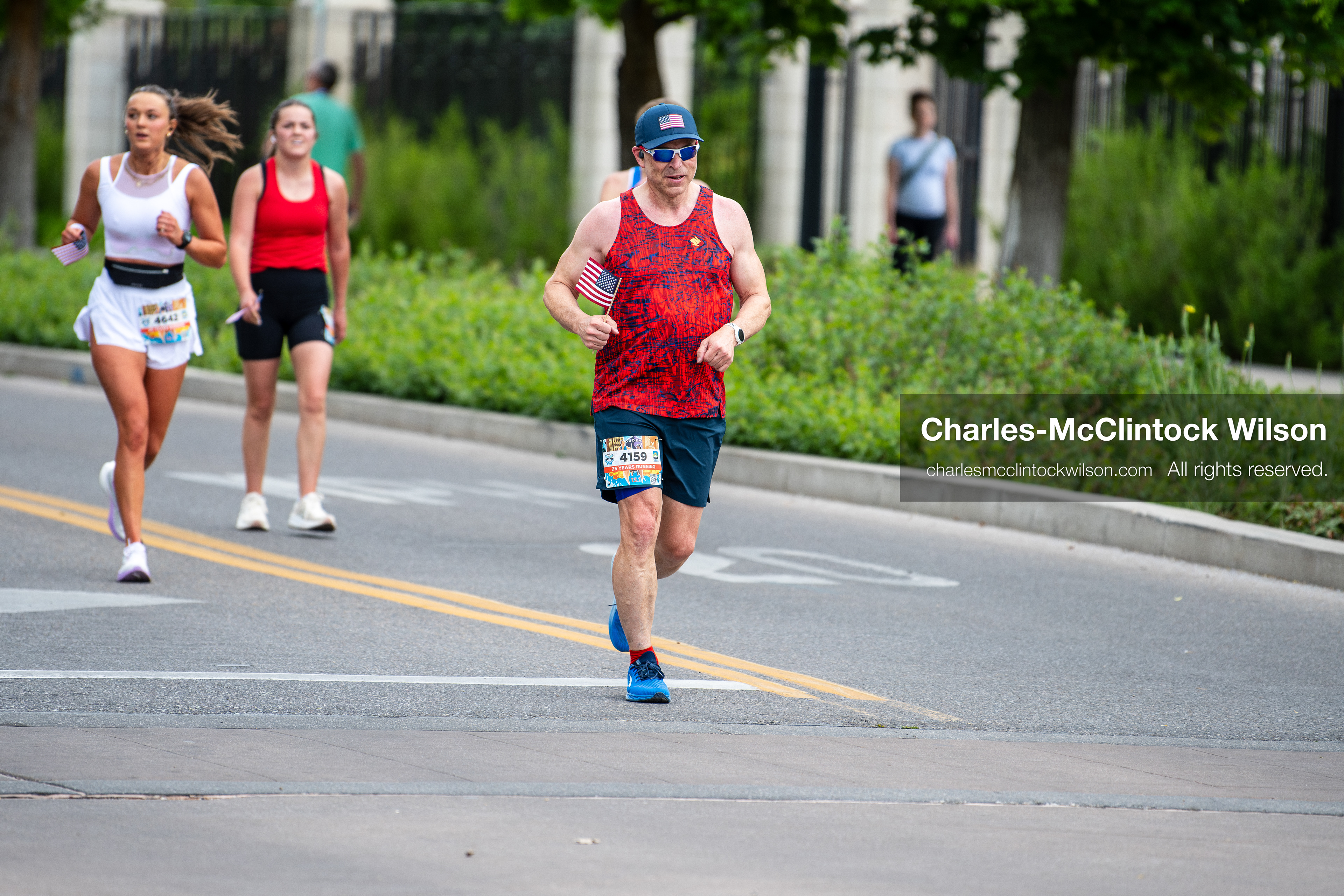 May 16, 2026, Ogden, Utah, USA: Runners make their way along the course during the 25th Annual America First Ogden Marathon in Ogden, Utah, on Saturday, May 16, 2026. The event drew thousands of participants and spectators for the milestone 25th running of the marathon. (Credit Image: © Charles-McClintock Wilson/ZUMA Press Wire)