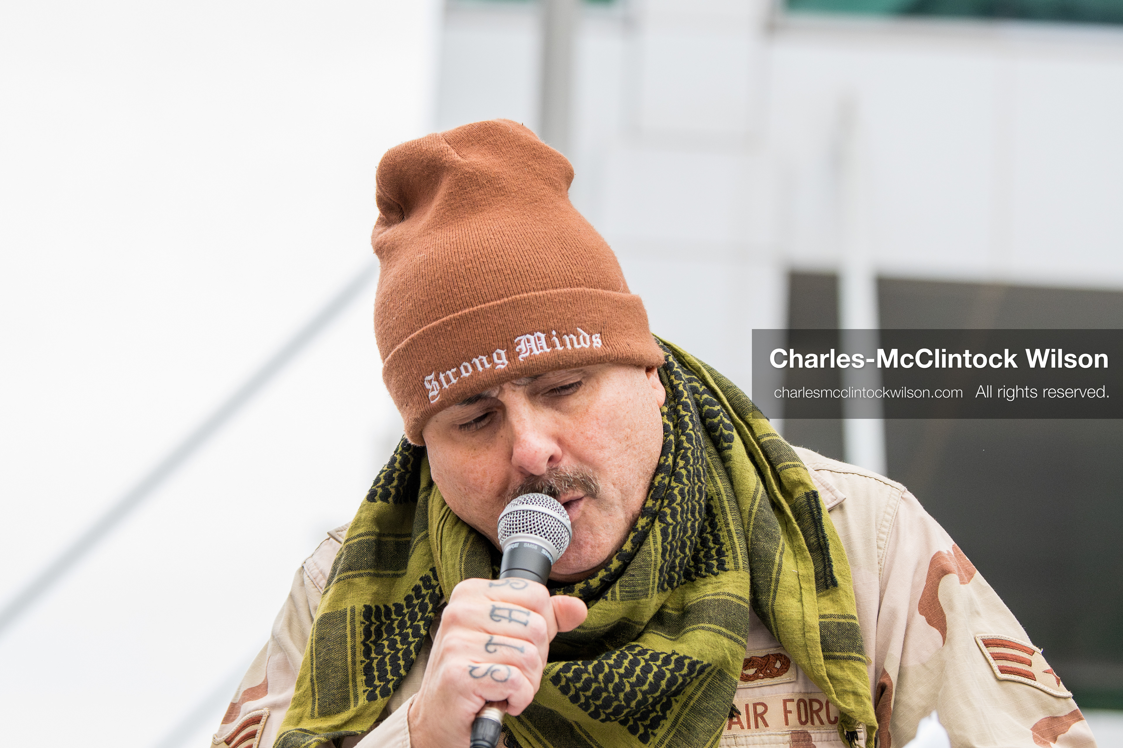 January 3, 2026, Salt Lake City, Utah, USA: A speaker addresses demonstrators during a protest against US military action in Venezuela outside the Wallace Federal Building in Salt Lake City, Utah. The protest was part of a nationwide mobilization opposing airstrikes and foreign intervention. (Credit Image: (c) Charles‑McClintock Wilson/ZUMA Press Wire)