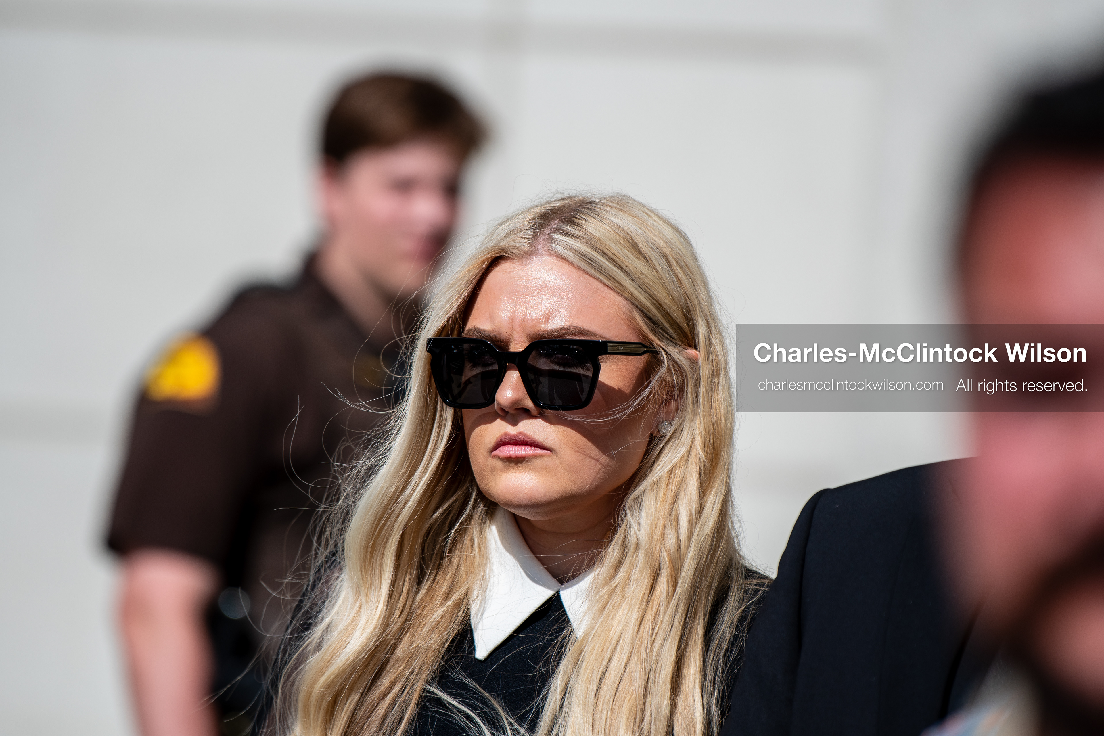  July 6, 2026, Provo, Utah, USA: ERIKA KIRK, CEO of Turning Point USA and widow of conservative activist Charlie Kirk, leaves the Fourth District Court in Provo following the preliminary hearing in the Tyler Robinson case. The hearing will determine whether prosecutors have established probable cause for the case to proceed. (Credit Image: © Charles-McClintock Wilson/ZUMA Press Wire)