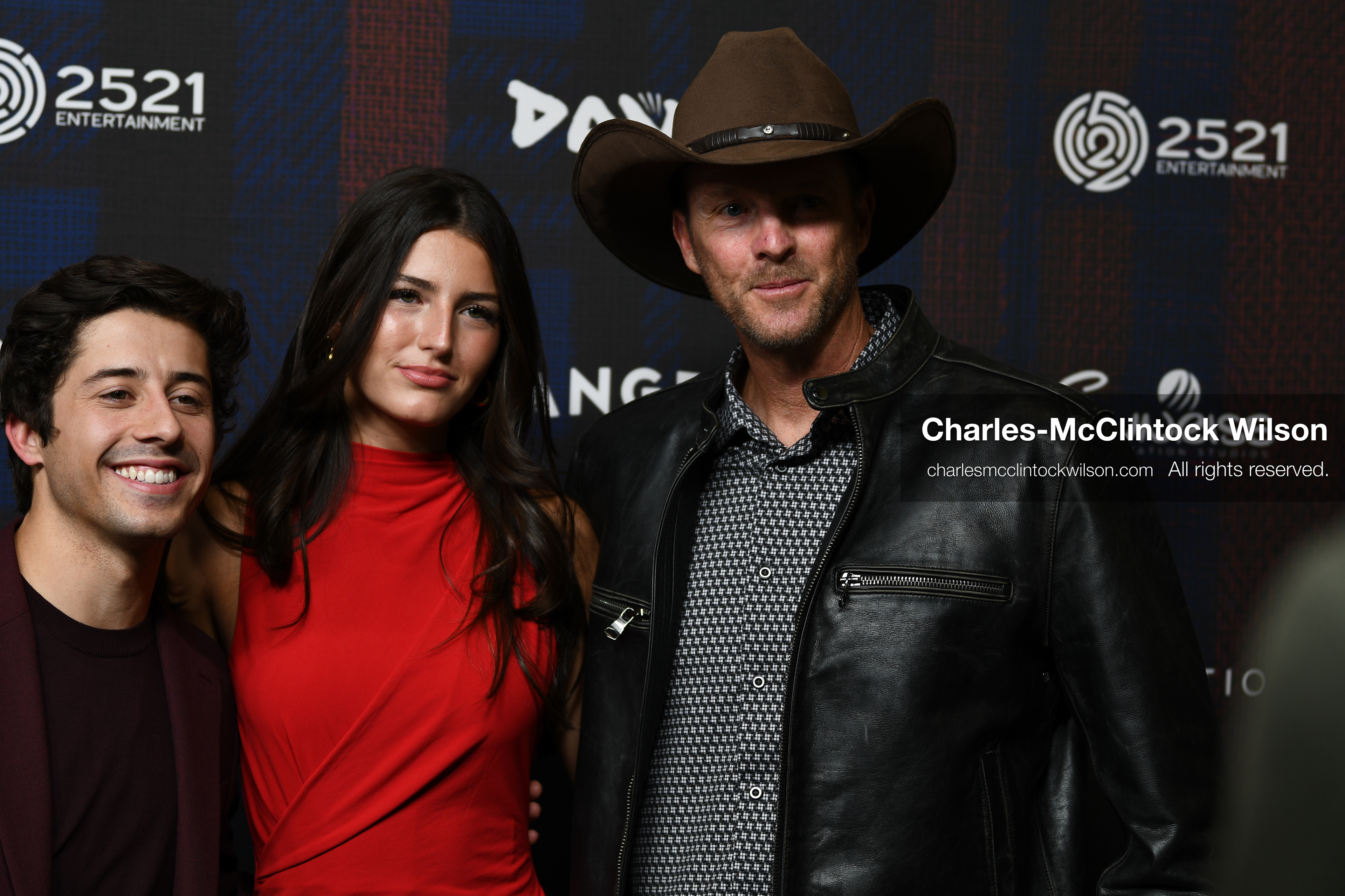 December 8, 2025, Lehi, Utah, USA: (L-R) BRANDON ENGMAN, LOUISE BURTON and JOHN BURTON attend the world premiere of DAVID at Megaplex Theatres Thanksgiving Point in Lehi, Utah, USA. (Credit Image: © Charles-McClintock Wilson/ZUMA Press Wire)